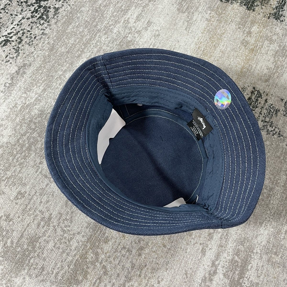 Stussy STUSSY WORKGEAR CANVAS BUCKET HAT - NAVY Size ONE SIZE - 6 Thumbnail