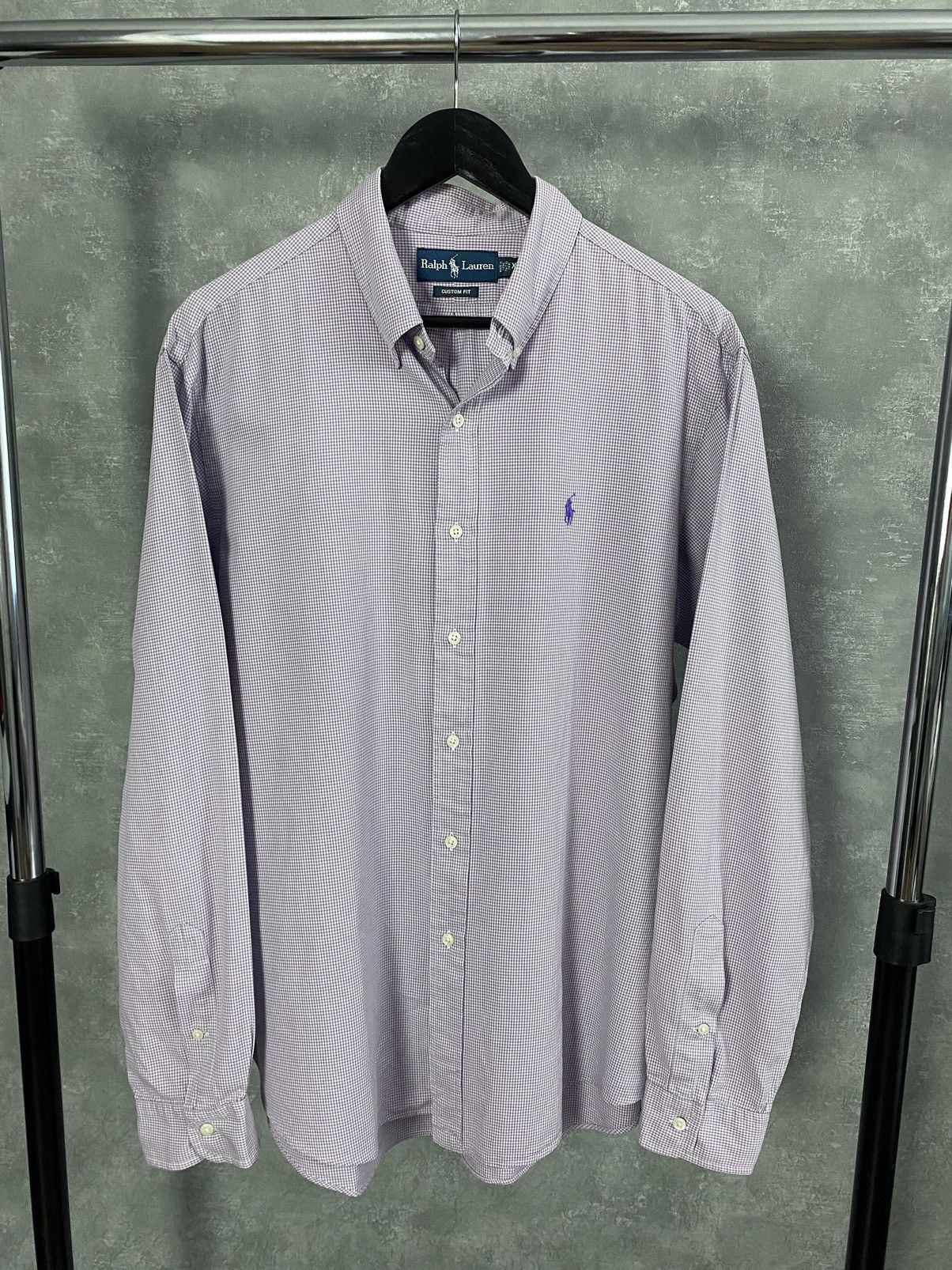 Polo Ralph Lauren × Vintage Vintage Polo Ralph Lauren Custom Fit Mini Shift Shirt Size US XL / EU 56 / 4 - 1 Thumbnail