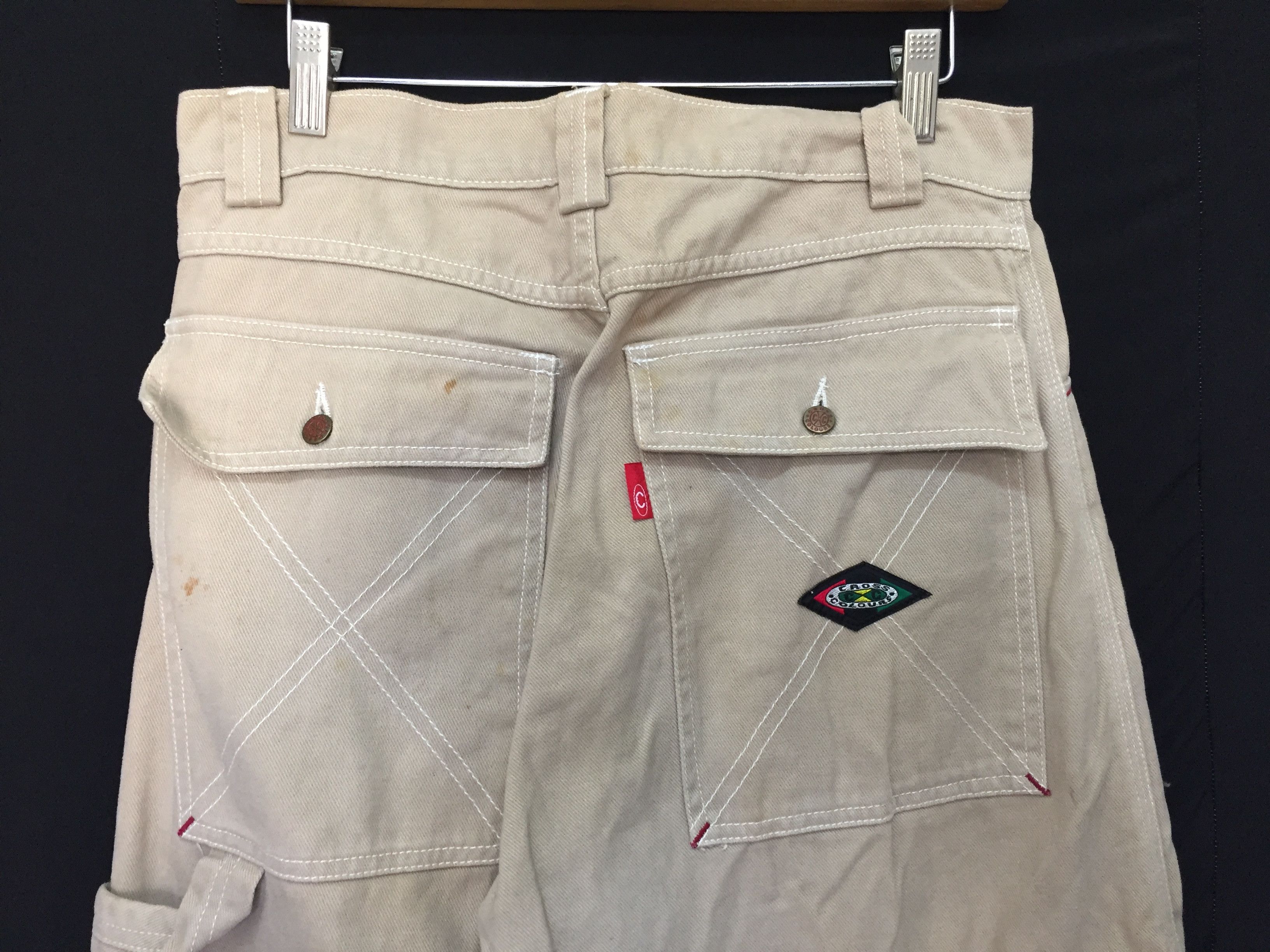Cross Colours × JNCO × Vintage 90's CC heavy contra stitch baggy cargos carpenter pants Size US 30 / EU 46 - 3 Thumbnail