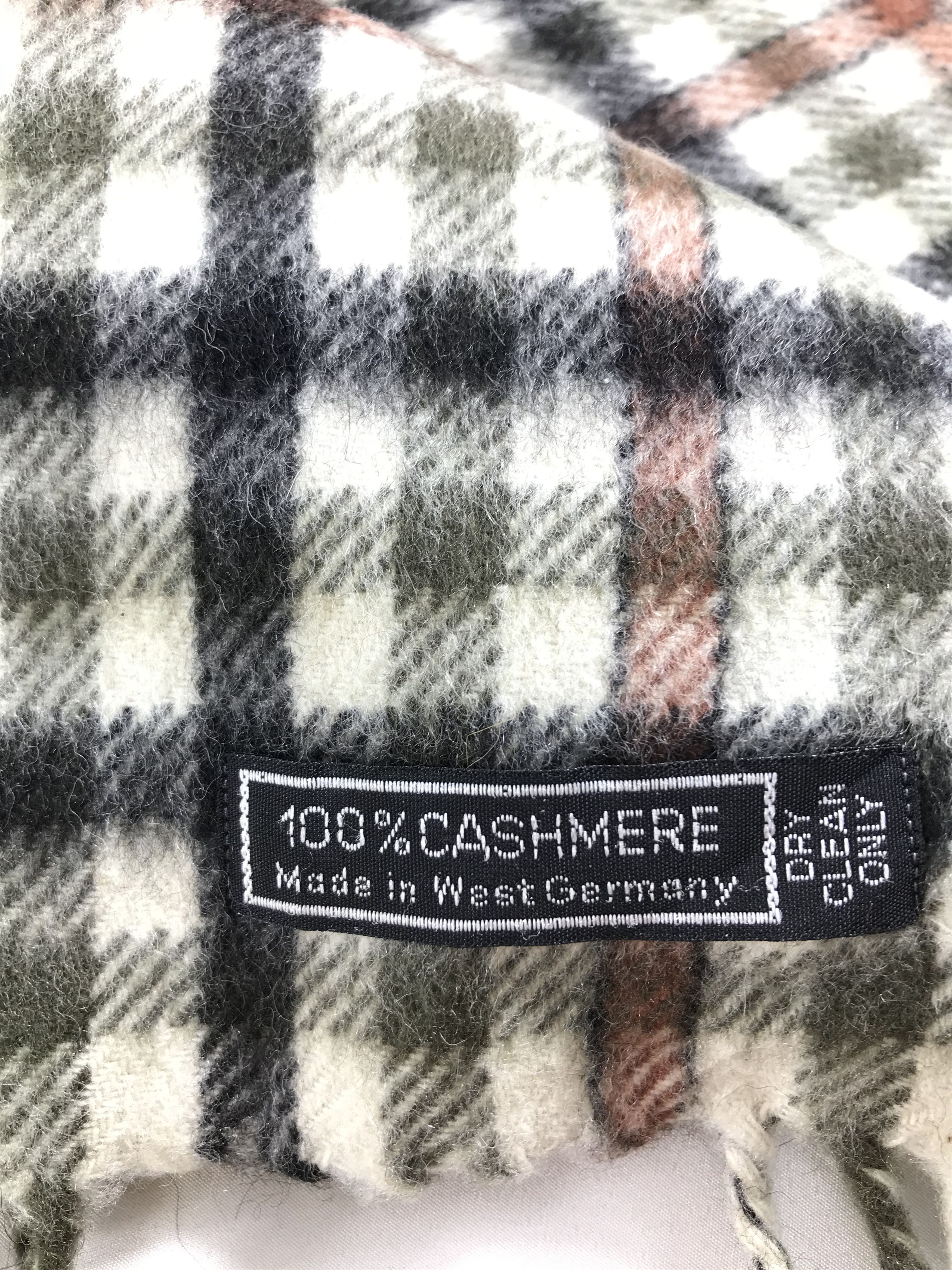 Mila Schon Mila Schon Gingham Cashmere Scarf Muffler V165 Size ONE SIZE - 6 Thumbnail