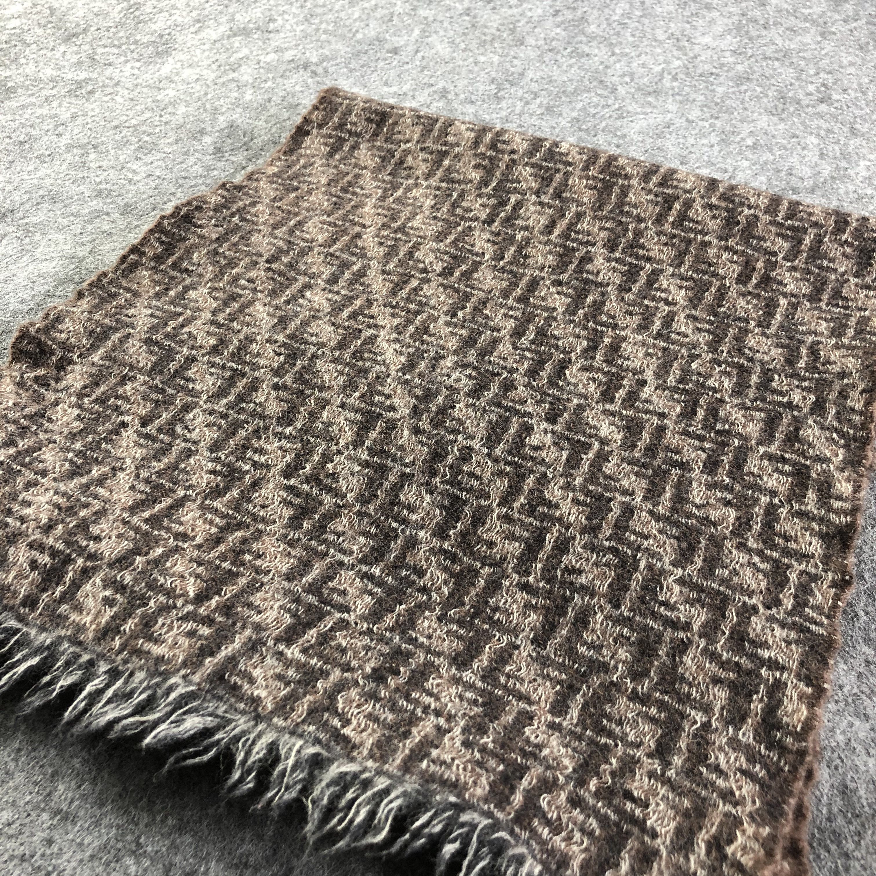 Japanese Brand Fendi FF Monogram Wool Scarf Muffler V1627 Size ONE SIZE - 2 Thumbnail