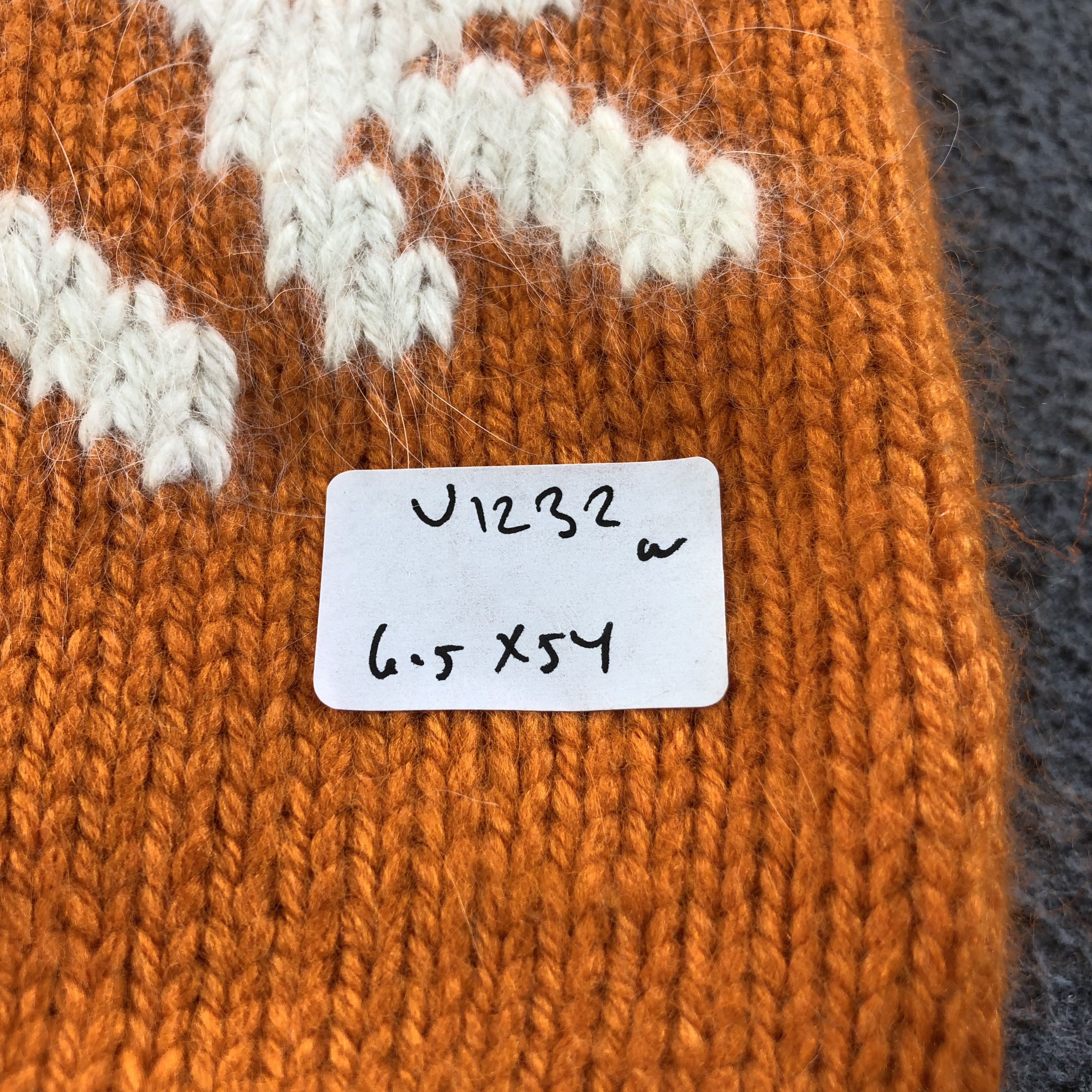 Gap GAP Snow Flakes Orange Wool Scarf Muffler V1232 Size ONE SIZE - 8 Thumbnail