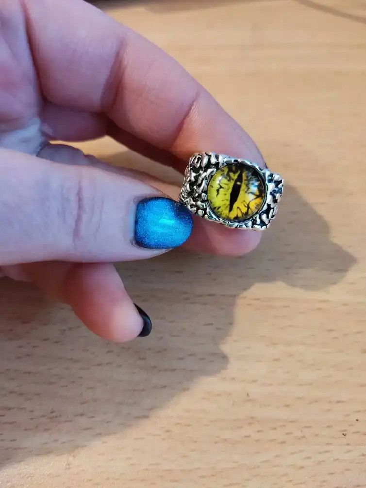 Jewelry Yello Evil Eye Adjustable Ring Size ONE SIZE - 1 Thumbnail