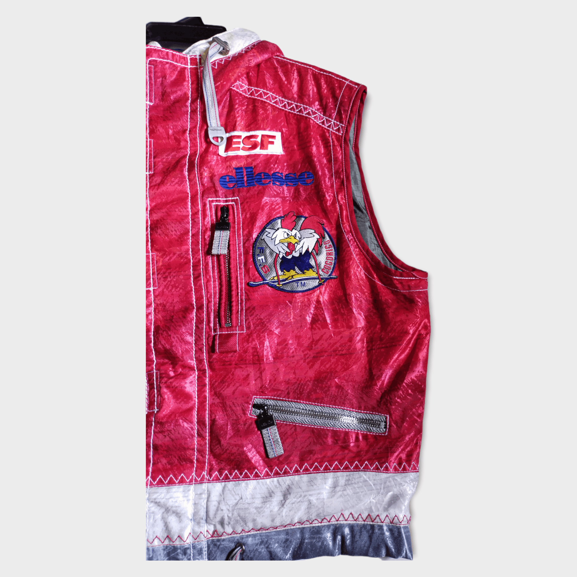 Ellesse Vintage Ellesse Zaaaap! Hoodie F.F.S Cocorico Vest Size US M / EU 48-50 / 2 - 6 Thumbnail