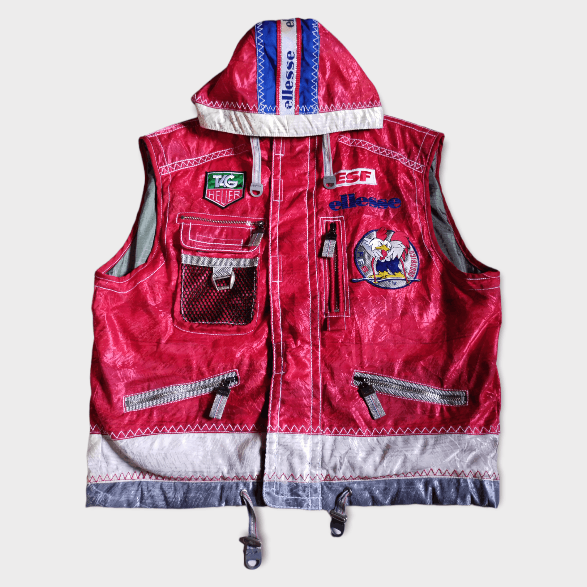 Ellesse Vintage Ellesse Zaaaap! Hoodie F.F.S Cocorico Vest Size US M / EU 48-50 / 2 - 3 Thumbnail
