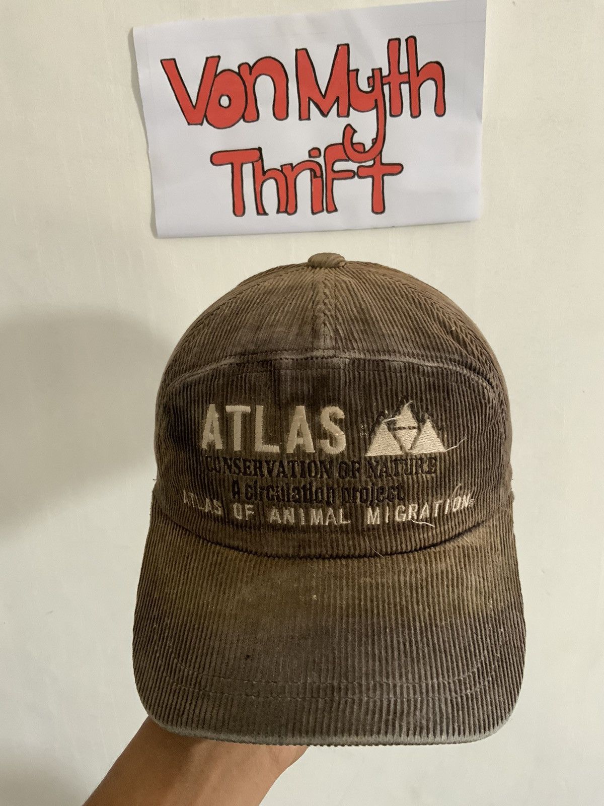 Vintage Vintage Atlas of Animal Fade Rusty Corduroi Ski Hat Size ONE SIZE - 5 Thumbnail