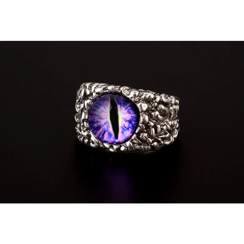 Jewelry Purple Evil Eye Adjustable Ring Size ONE SIZE - 1 Thumbnail