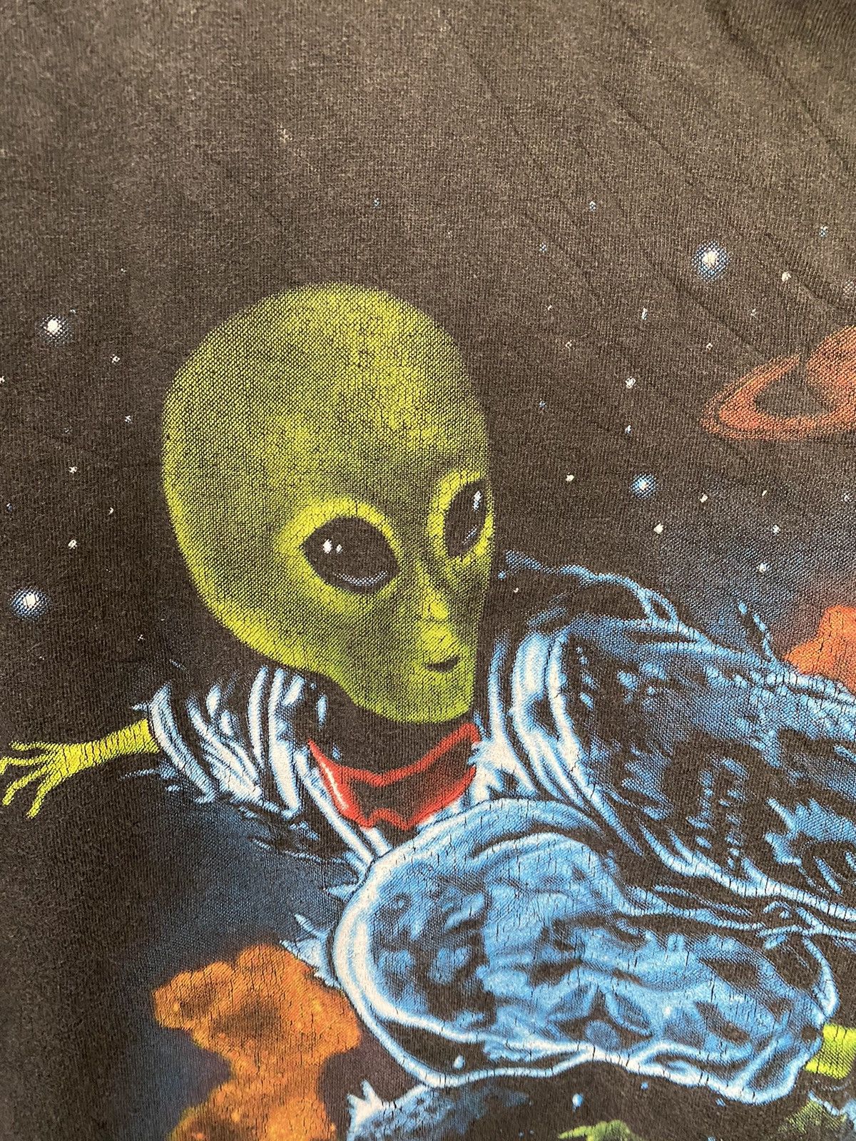 Vintage 90s Green Alien skate punk by R.K. Stratman Harley Davidson Size US L / EU 52-54 / 3 - 4 Thumbnail