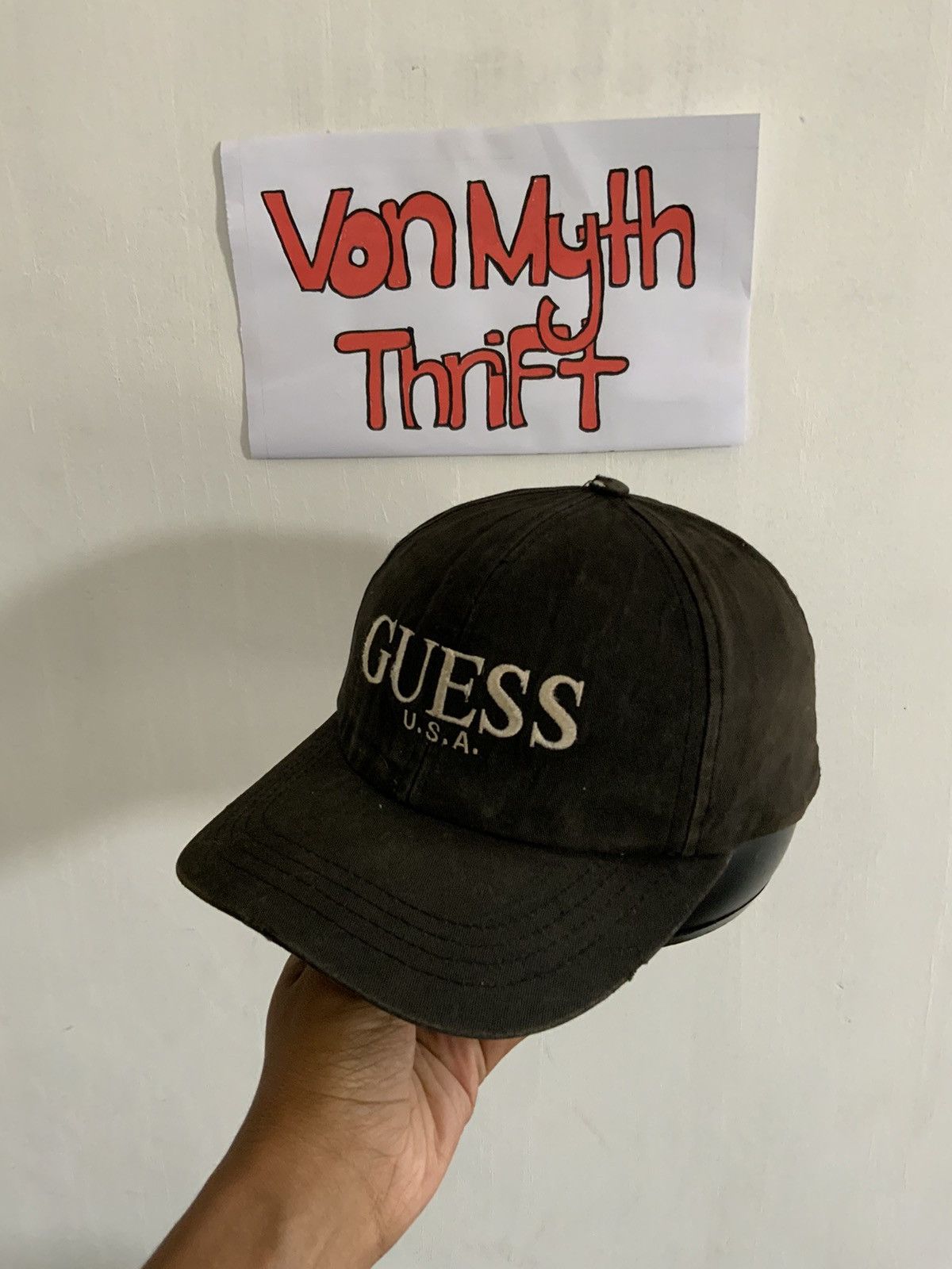 Guess Guess U.S.A Rusty Vintage Hat Size ONE SIZE - 1 Thumbnail