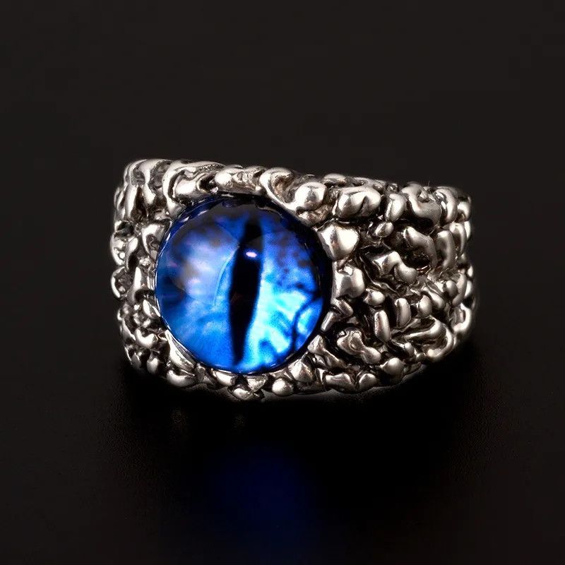 Jewelry Blue Evil Eye Adjustable Ring Size ONE SIZE - 1 Thumbnail