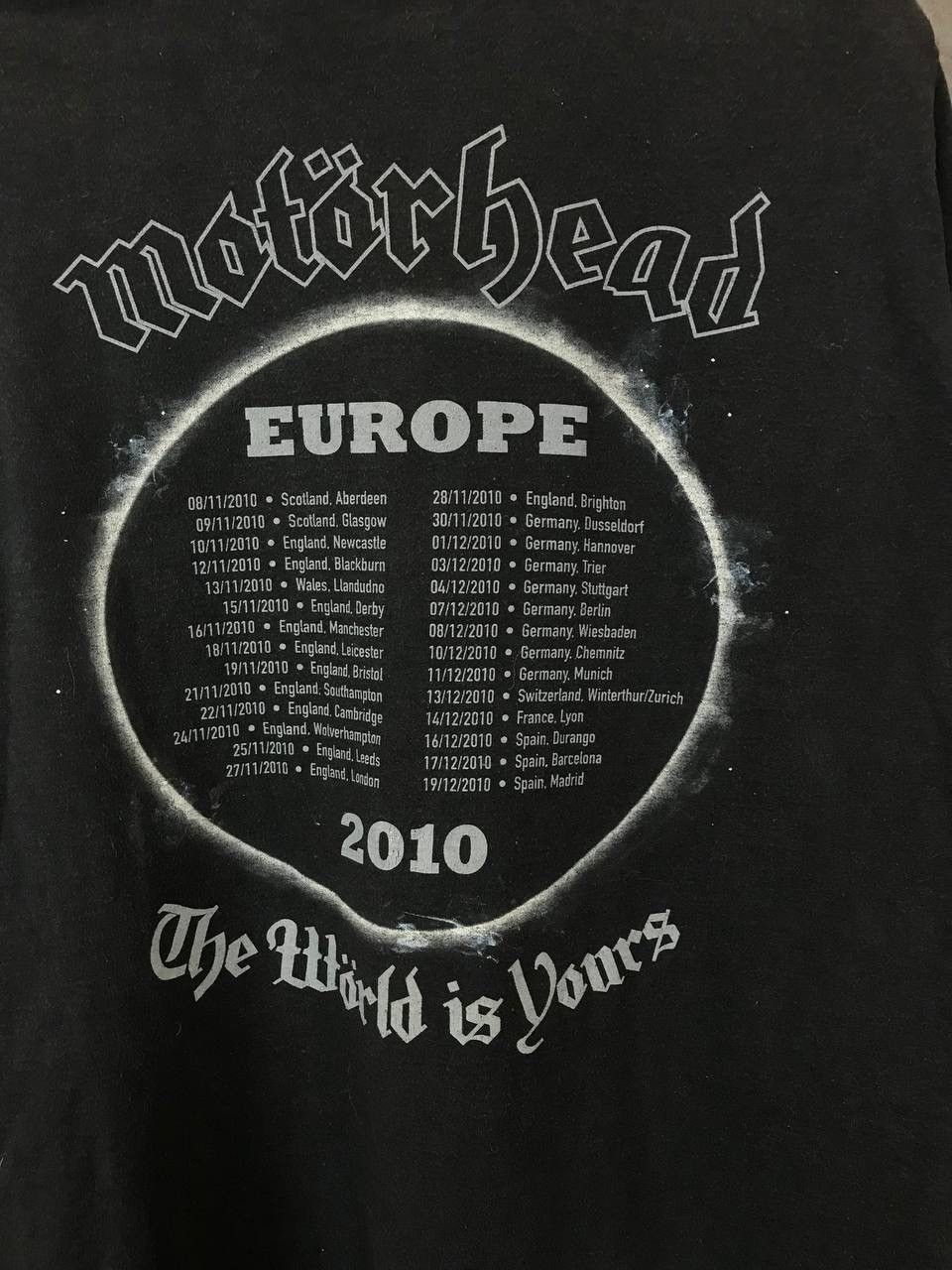 Band Tees Motörhead vintage 2010 rock band tour tee Size US M / EU 48-50 / 2 - 6 Thumbnail