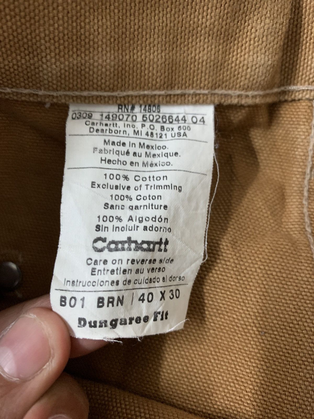 Carhartt 90s Carhartt Double Knee Pants Size US 39 - 10 Thumbnail