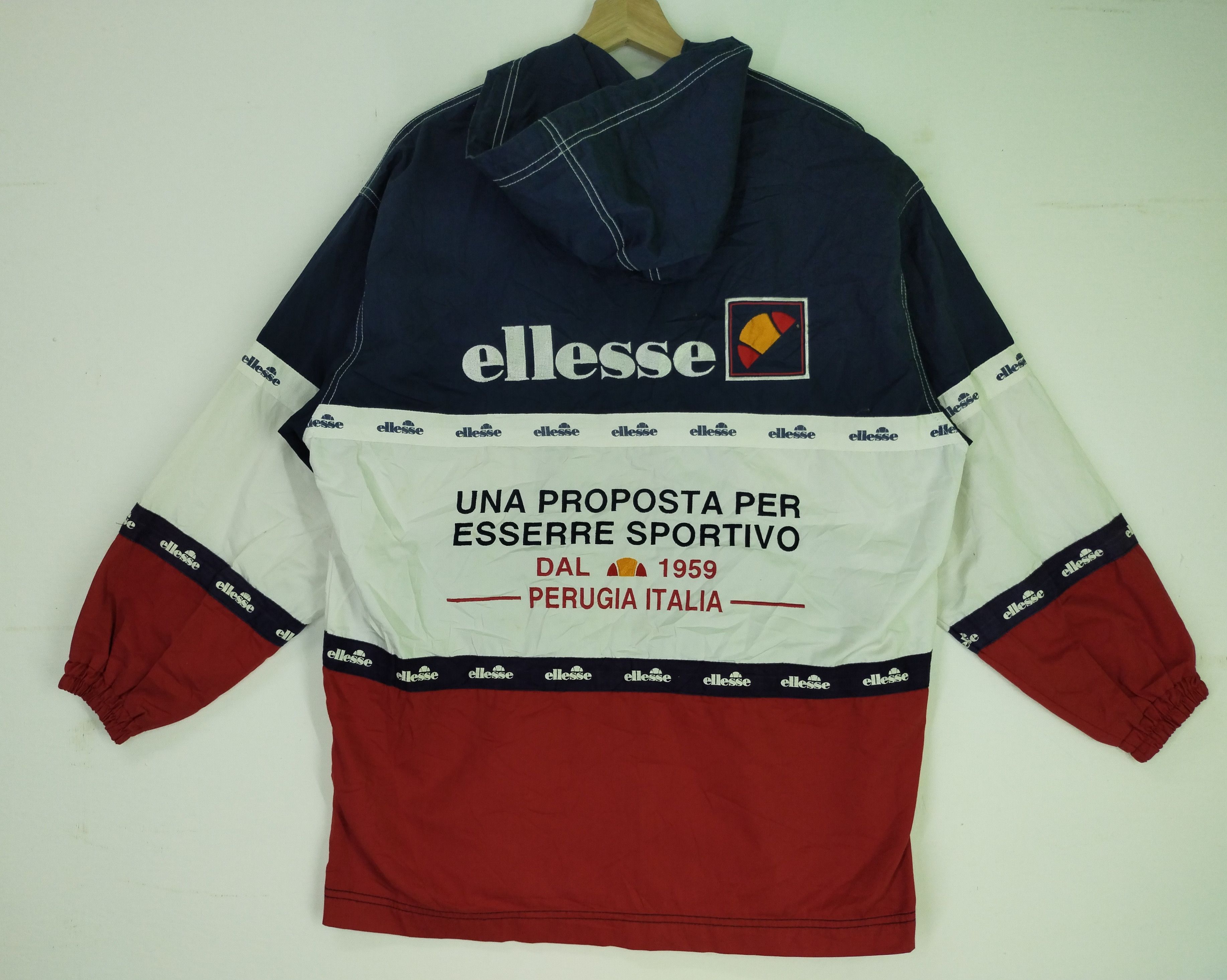 Ellesse 🤝 BINDING OFFER 🤝 VTG Embroidery Windbreaker Jacket Size US L / EU 52-54 / 3 - 9 Thumbnail