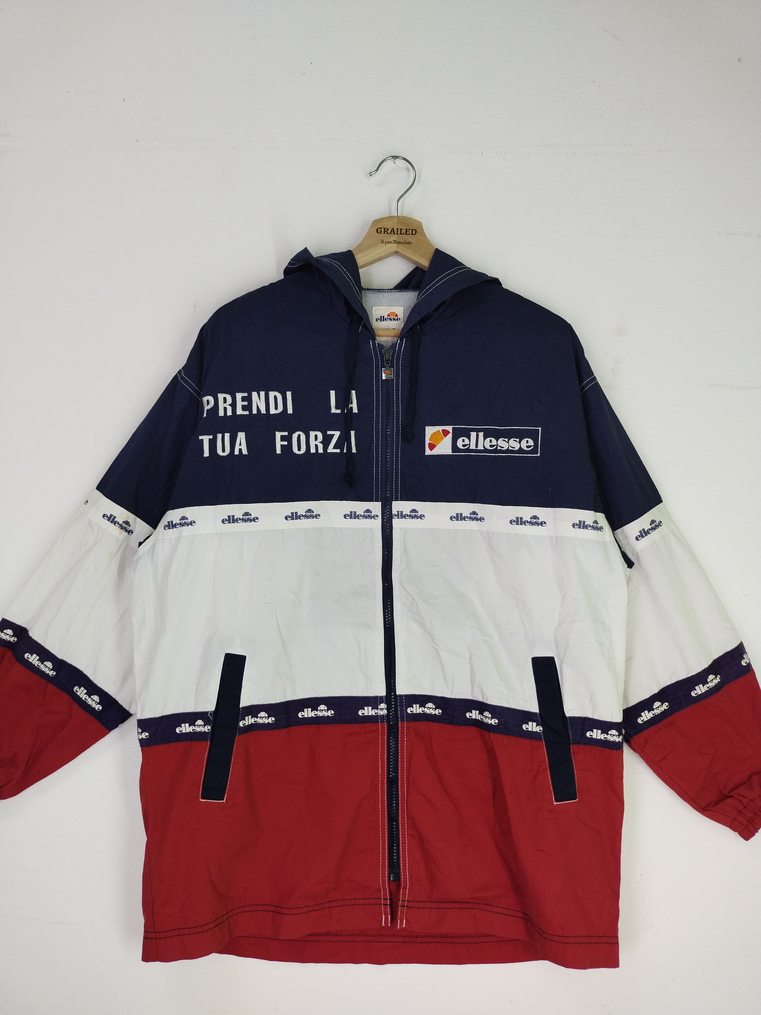 Ellesse 🤝 BINDING OFFER 🤝 VTG Embroidery Windbreaker Jacket Size US L / EU 52-54 / 3 - 8 Thumbnail