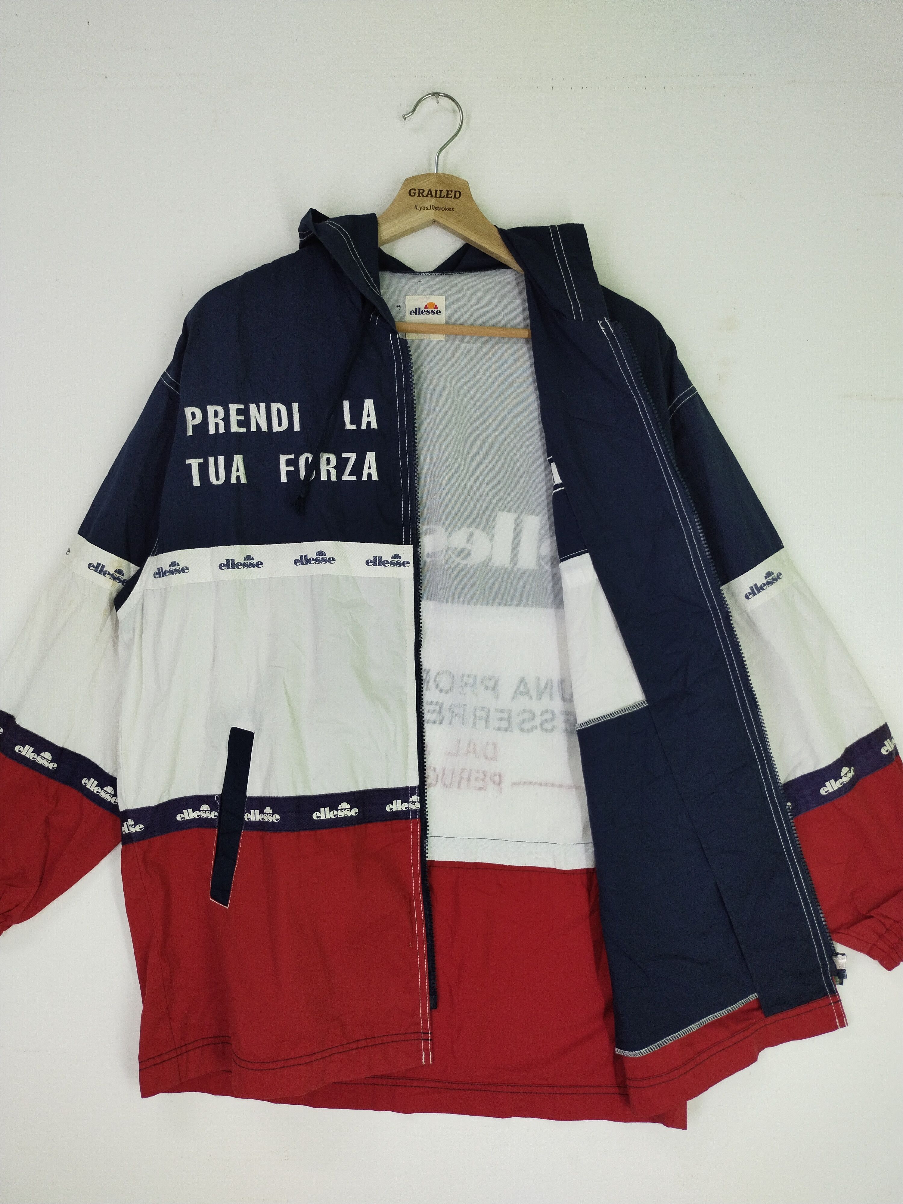 Ellesse 🤝 BINDING OFFER 🤝 VTG Embroidery Windbreaker Jacket Size US L / EU 52-54 / 3 - 12 Thumbnail