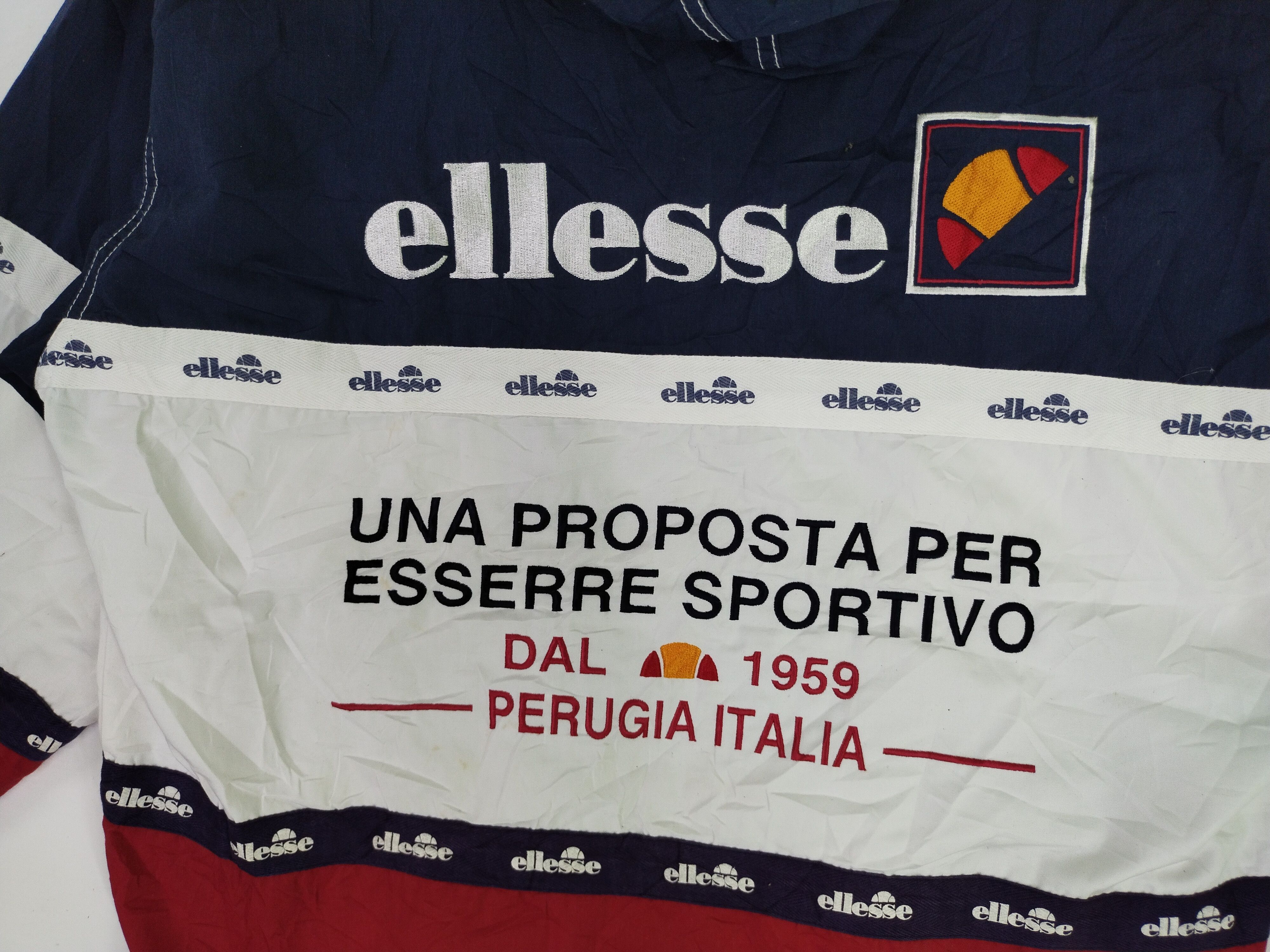 Ellesse 🤝 BINDING OFFER 🤝 VTG Embroidery Windbreaker Jacket Size US L / EU 52-54 / 3 - 11 Thumbnail