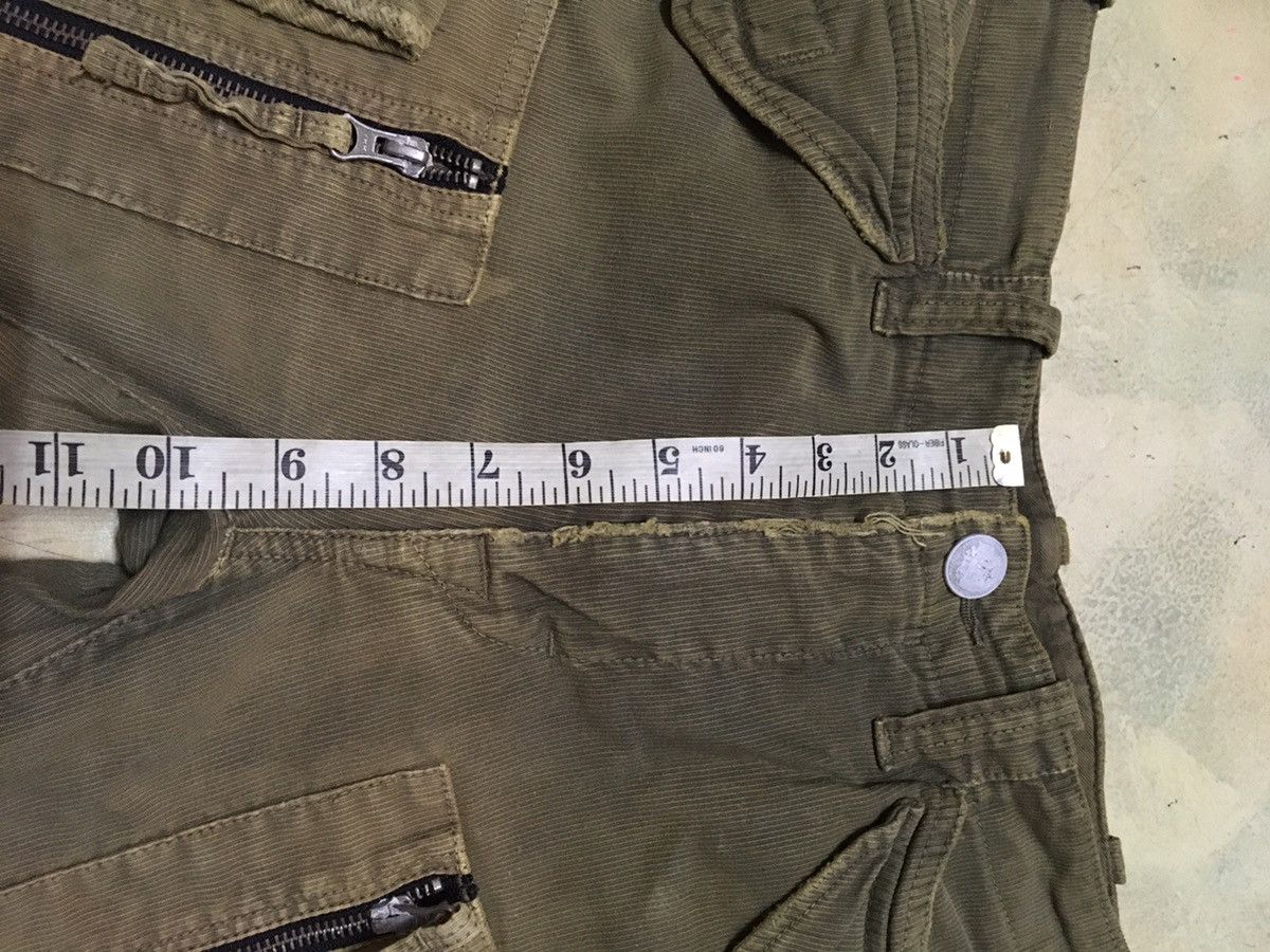 Japanese Brand Distressed Bartack Cargo Multipockets Tactical Style Size US 32 / EU 48 - 13 Thumbnail