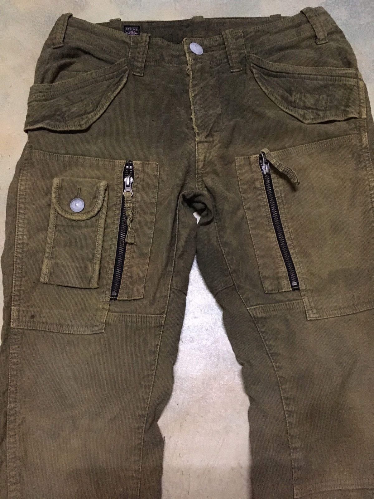 Japanese Brand Distressed Bartack Cargo Multipockets Tactical Style Size US 32 / EU 48 - 7 Thumbnail