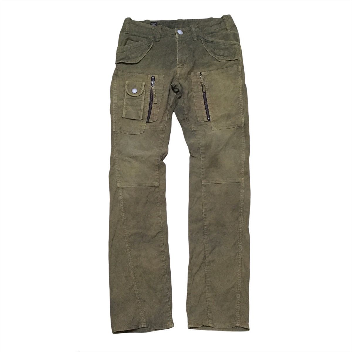 Japanese Brand Distressed Bartack Cargo Multipockets Tactical Style Size US 32 / EU 48 - 1 Thumbnail