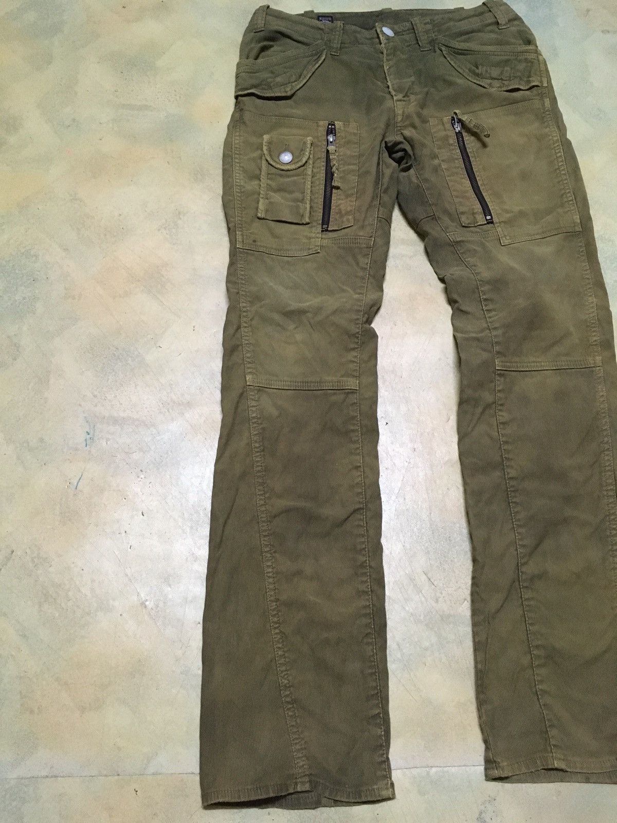 Japanese Brand Distressed Bartack Cargo Multipockets Tactical Style Size US 32 / EU 48 - 5 Thumbnail