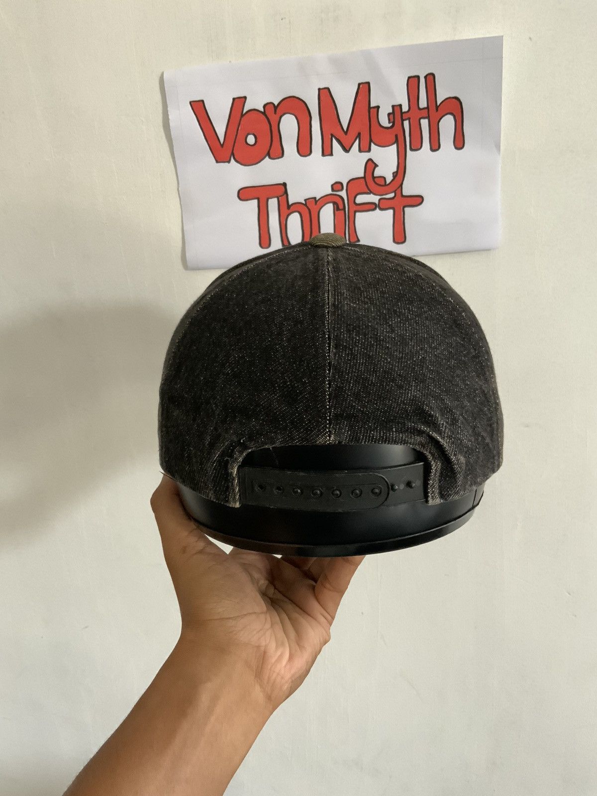 Japanese Brand Vintage Front Runner Explosion Fade Denime Hat Size ONE SIZE - 3 Thumbnail
