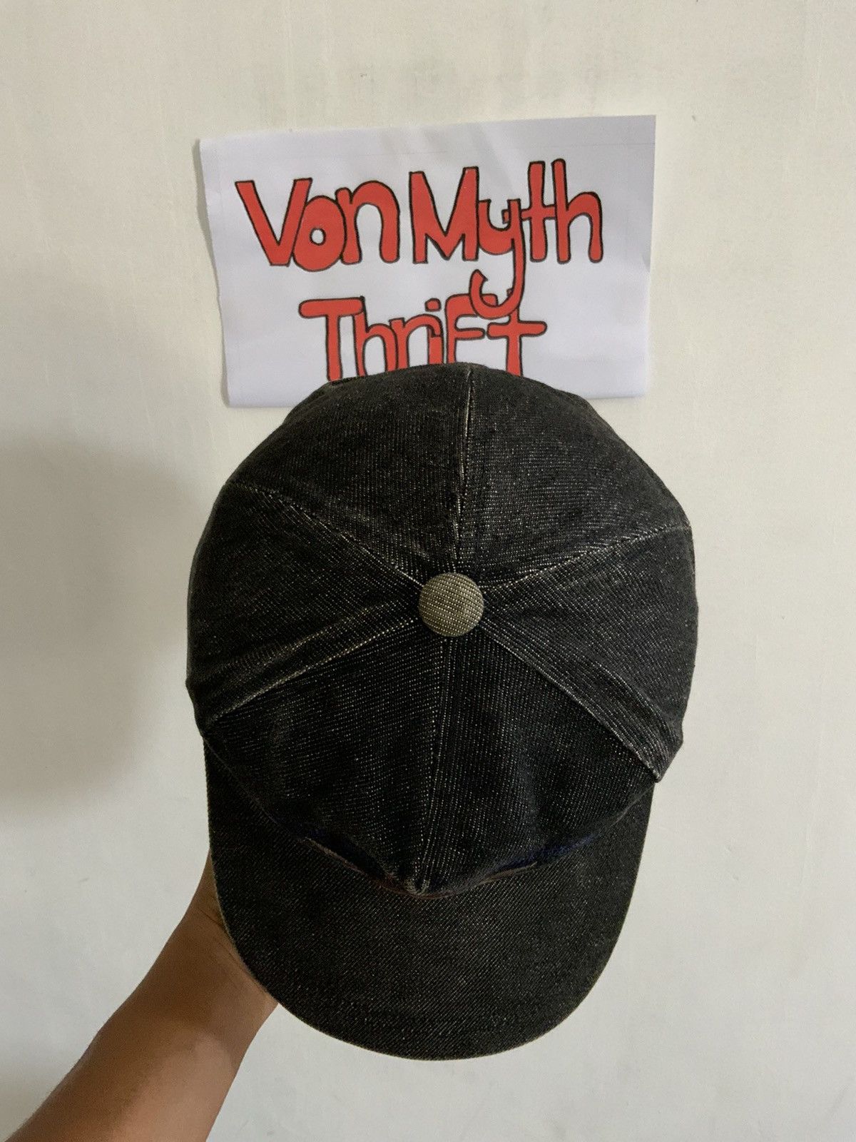 Japanese Brand Vintage Front Runner Explosion Fade Denime Hat Size ONE SIZE - 6 Thumbnail