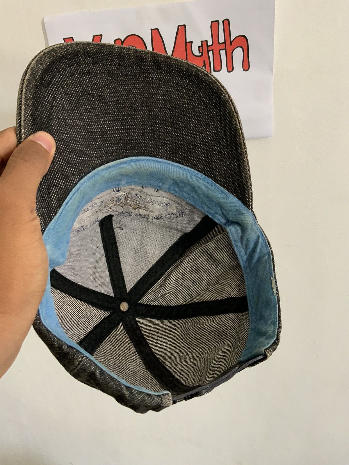 Japanese Brand Vintage Front Runner Explosion Fade Denime Hat Size ONE SIZE - 9 Thumbnail