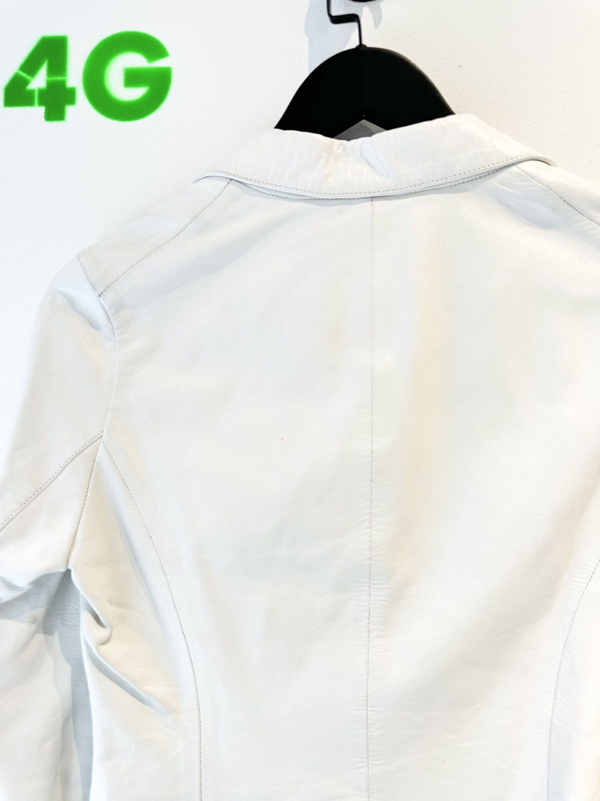 Chrome Hearts Chrome Hearts WHITE LEATHER Luxury Blazer Jacket Size US XS / EU 42 / 0 - 7 Thumbnail