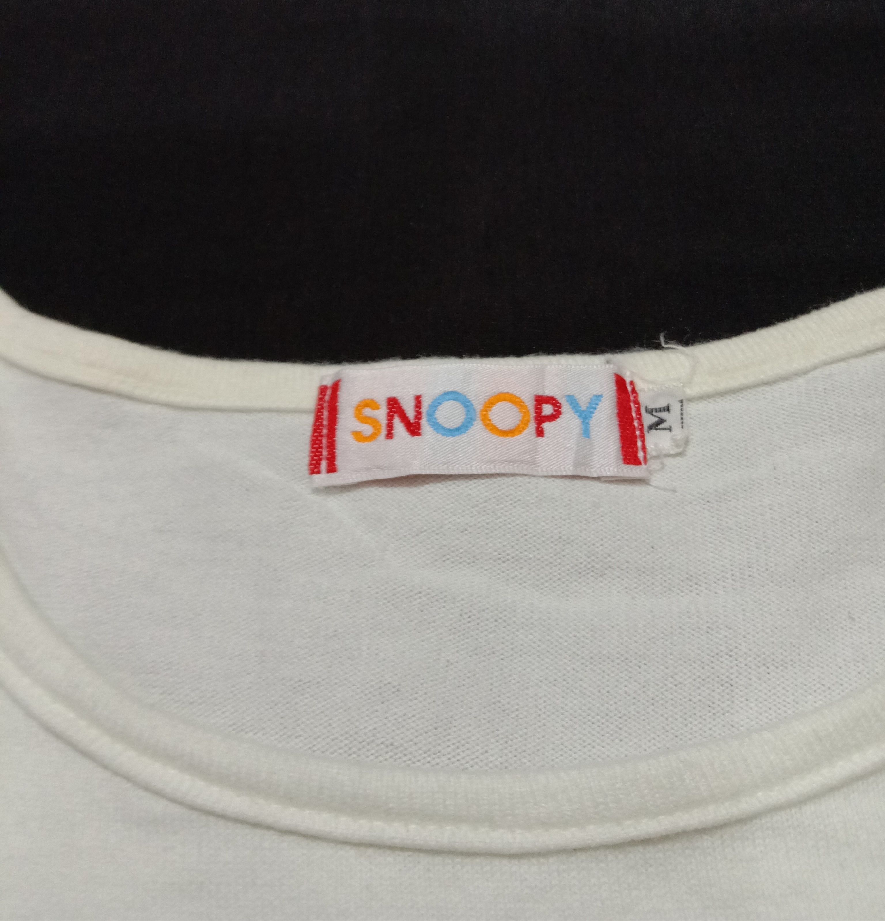 Cartoon Network × Peanuts × Syndicate Vintage 90s Snoopy X Peanuts White Shirt Big Cover Print Size M / US 6-8 / IT 42-44 - 4 Thumbnail