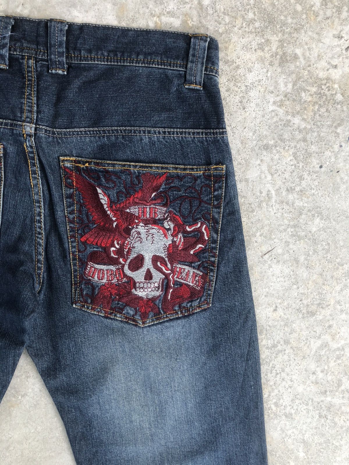 Japanese Brand Japanese hobo Dragon Skulls Embroidered Jeans Loose Cut Size US 34 / EU 50 - 10 Thumbnail