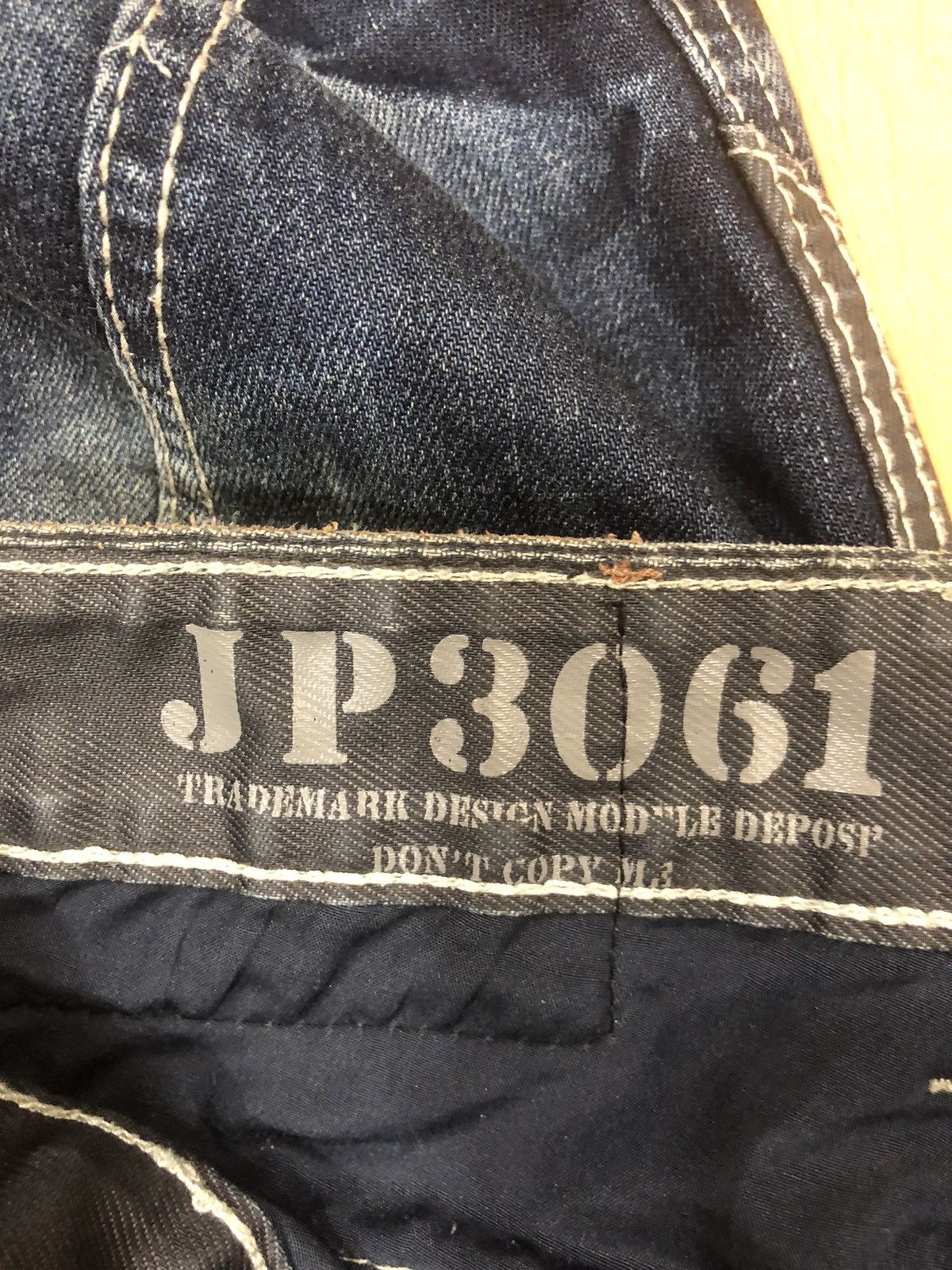 14th Addiction Japanese JAPRAG Double Waist Patchwork Distressed Denim Size US 30 / EU 46 - 15 Thumbnail