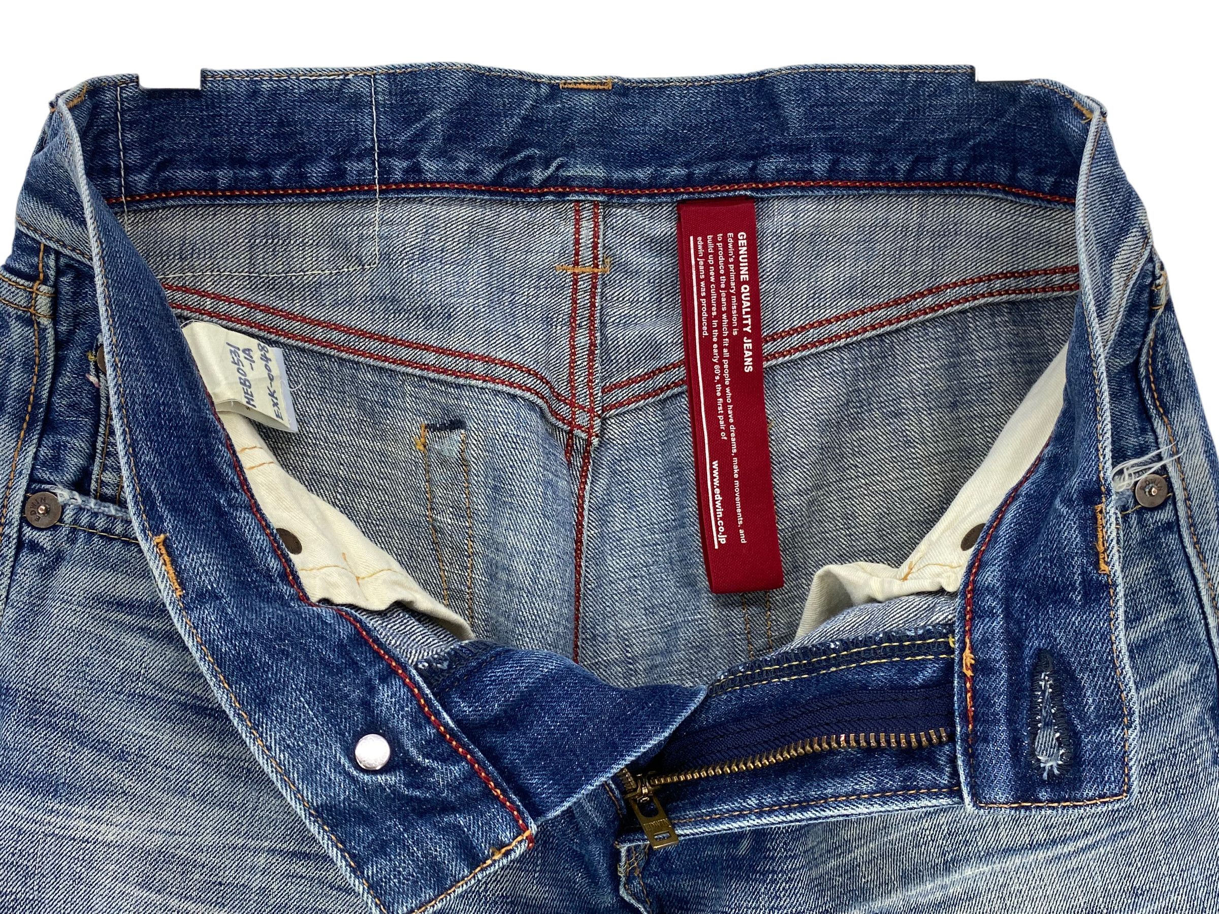 Edwin Edwin Jeans Selvedge Jeans Medium Wash Jeans Size US 31 - 11 Thumbnail