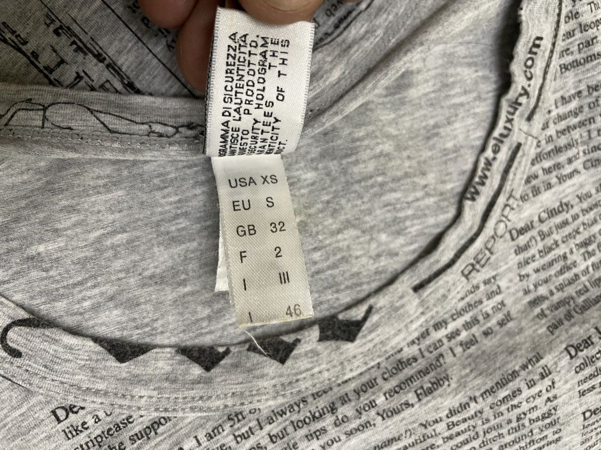 John Galliano John Galliano Underwear Newspaper Longsleeve Tees Size US S / EU 44-46 / 1 - 7 Thumbnail