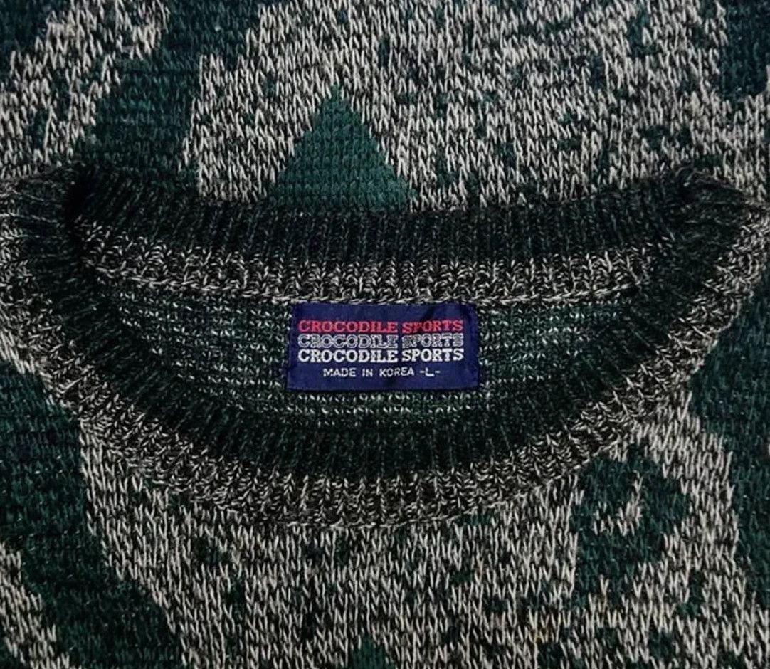 Japanese Brand VINTAGE 80s HANDMADE CROCDILE KNITTING X AVANT GARDE Size US L / EU 52-54 / 3 - 4 Thumbnail