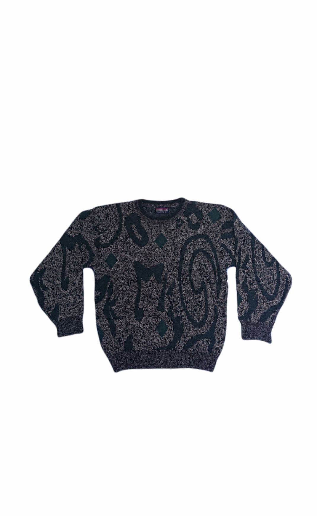 Japanese Brand VINTAGE 80s HANDMADE CROCDILE KNITTING X AVANT GARDE Size US L / EU 52-54 / 3 - 1 Thumbnail