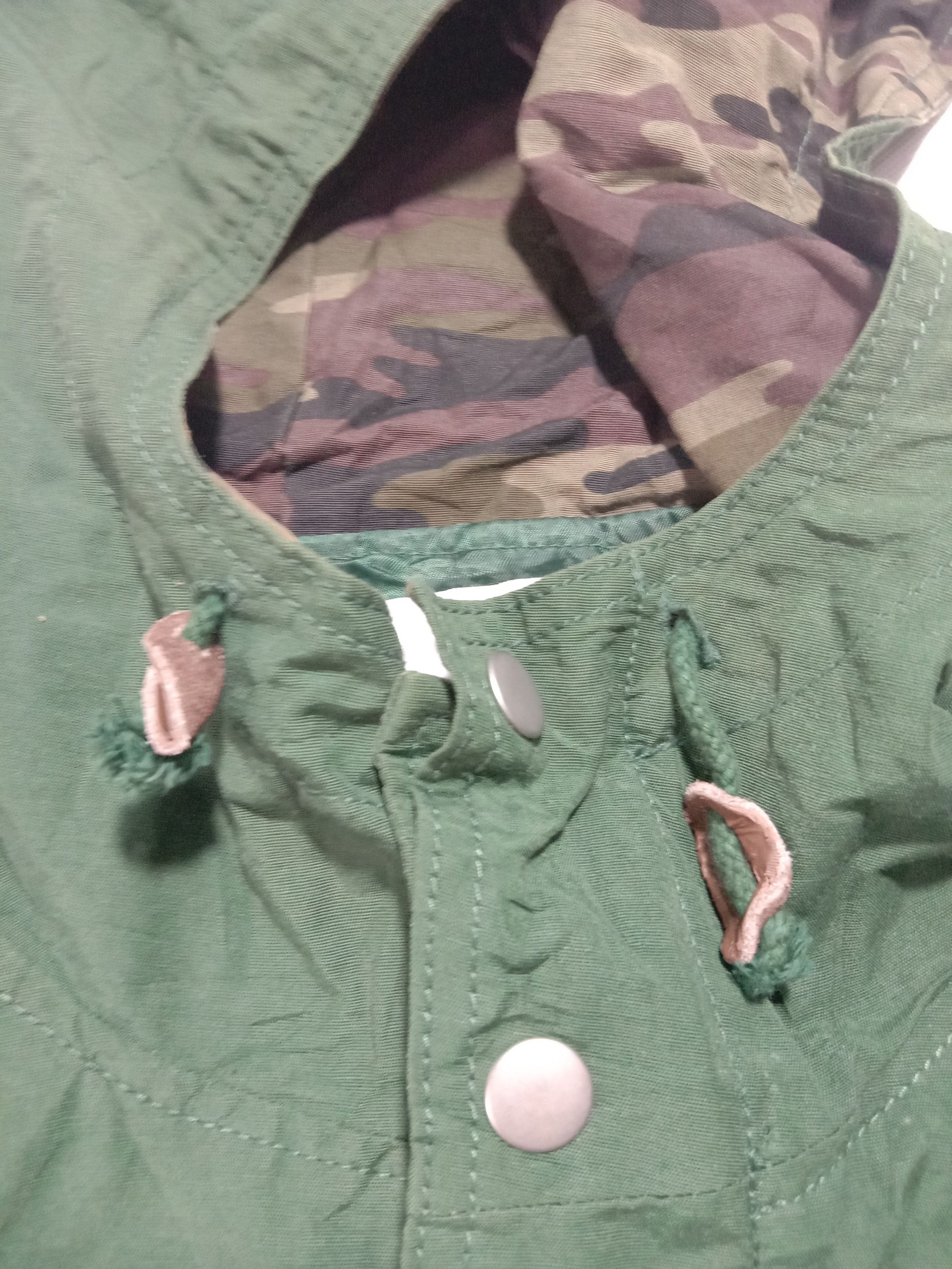 ABAHOUSE Abahouse Ecru Green Heavy Jacket Hoodies Military Style Size US S / EU 44-46 / 1 - 7 Thumbnail