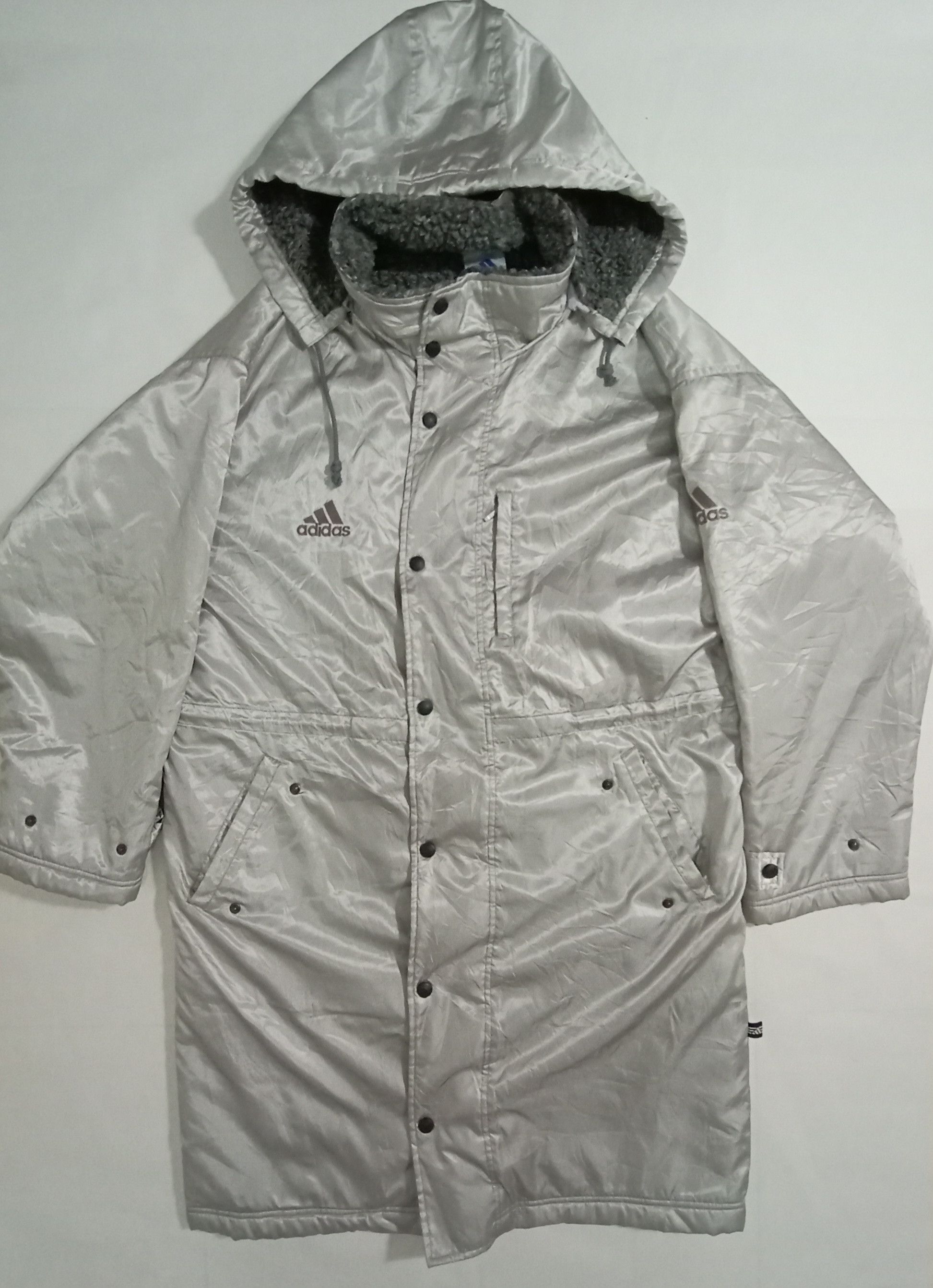 Adidas Vintage ADIDAS Parkas Sherpa Thick Jacket Winter Size US L / EU 52-54 / 3 - 2 Thumbnail