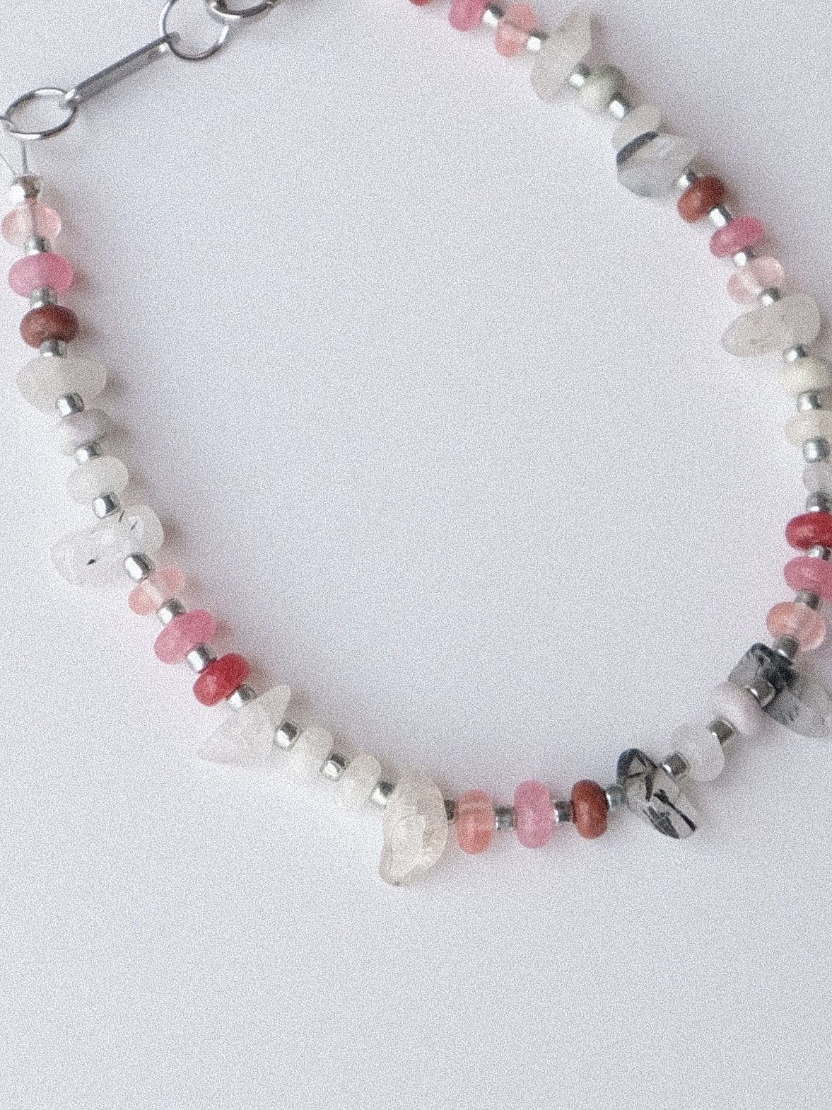 Handmade × Jewelry Handmade Summer Vibe Quartz Jasper Beaded Bracelet Unisex Size ONE SIZE - 3 Thumbnail