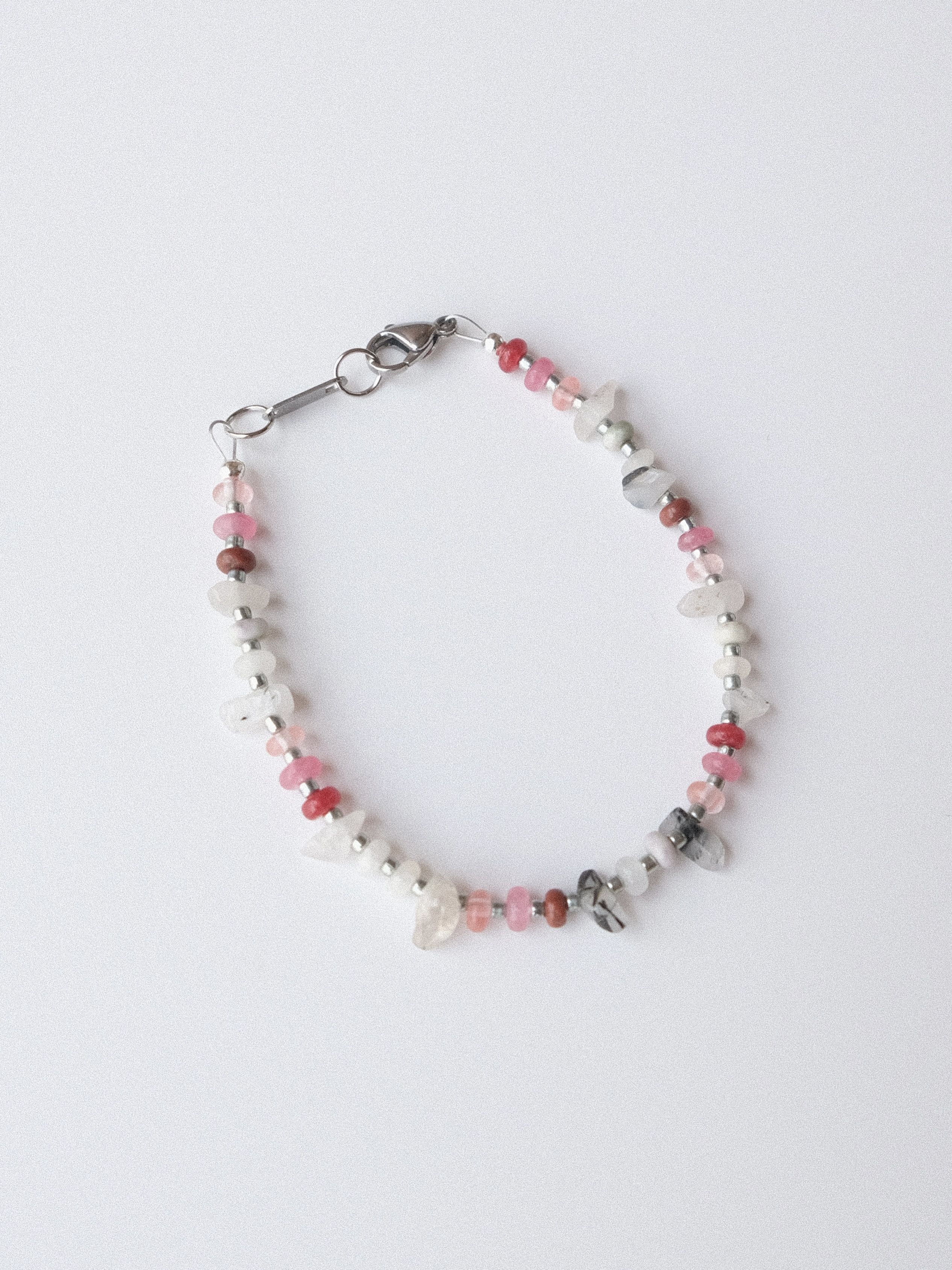 Handmade × Jewelry Handmade Summer Vibe Quartz Jasper Beaded Bracelet Unisex Size ONE SIZE - 2 Thumbnail