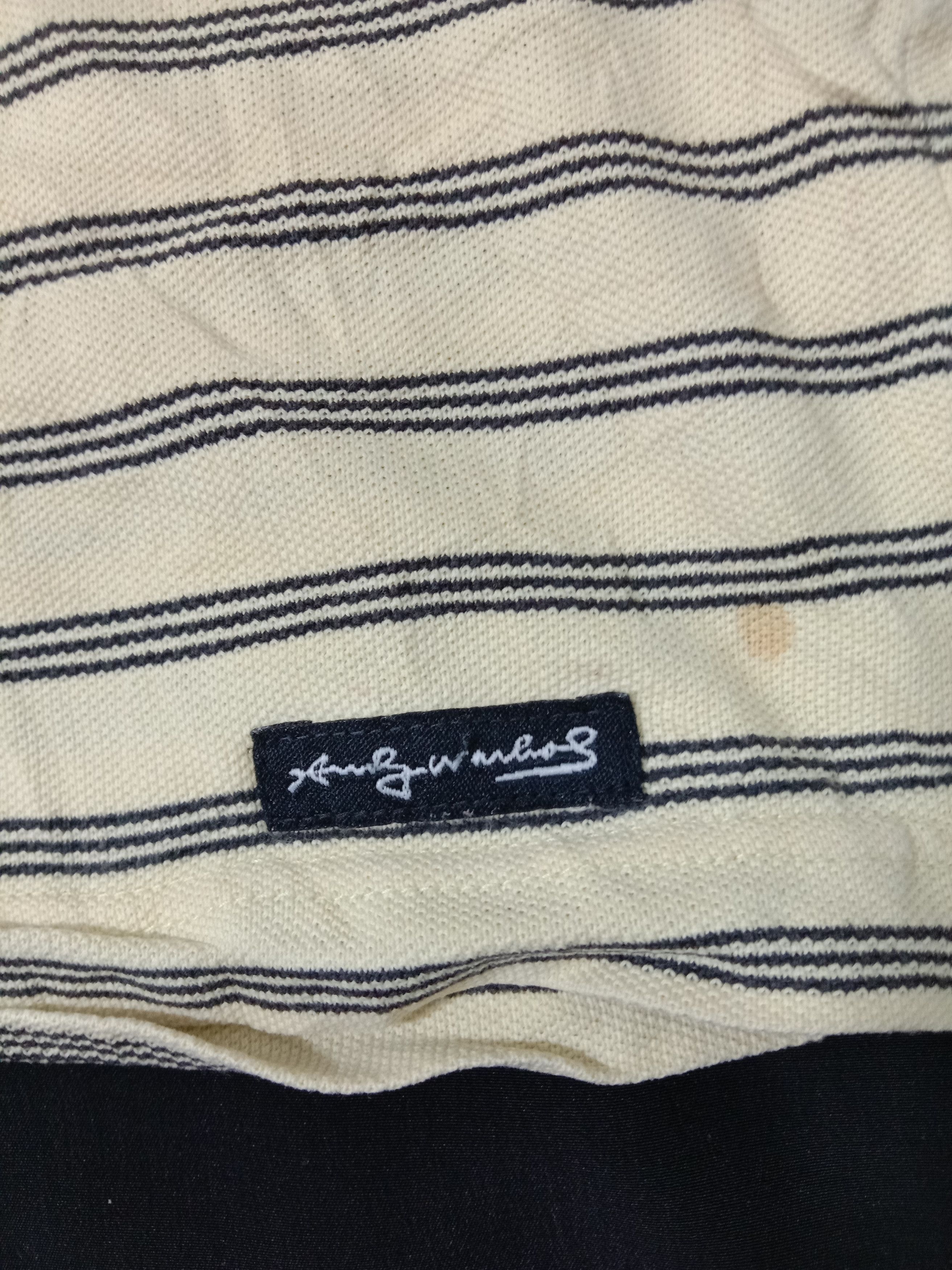 Andy Warhol Andy Warhol Polo Shirt Tee Striped Pop Art Classic Size XL / US 12-14 / IT 48-50 - 3 Thumbnail