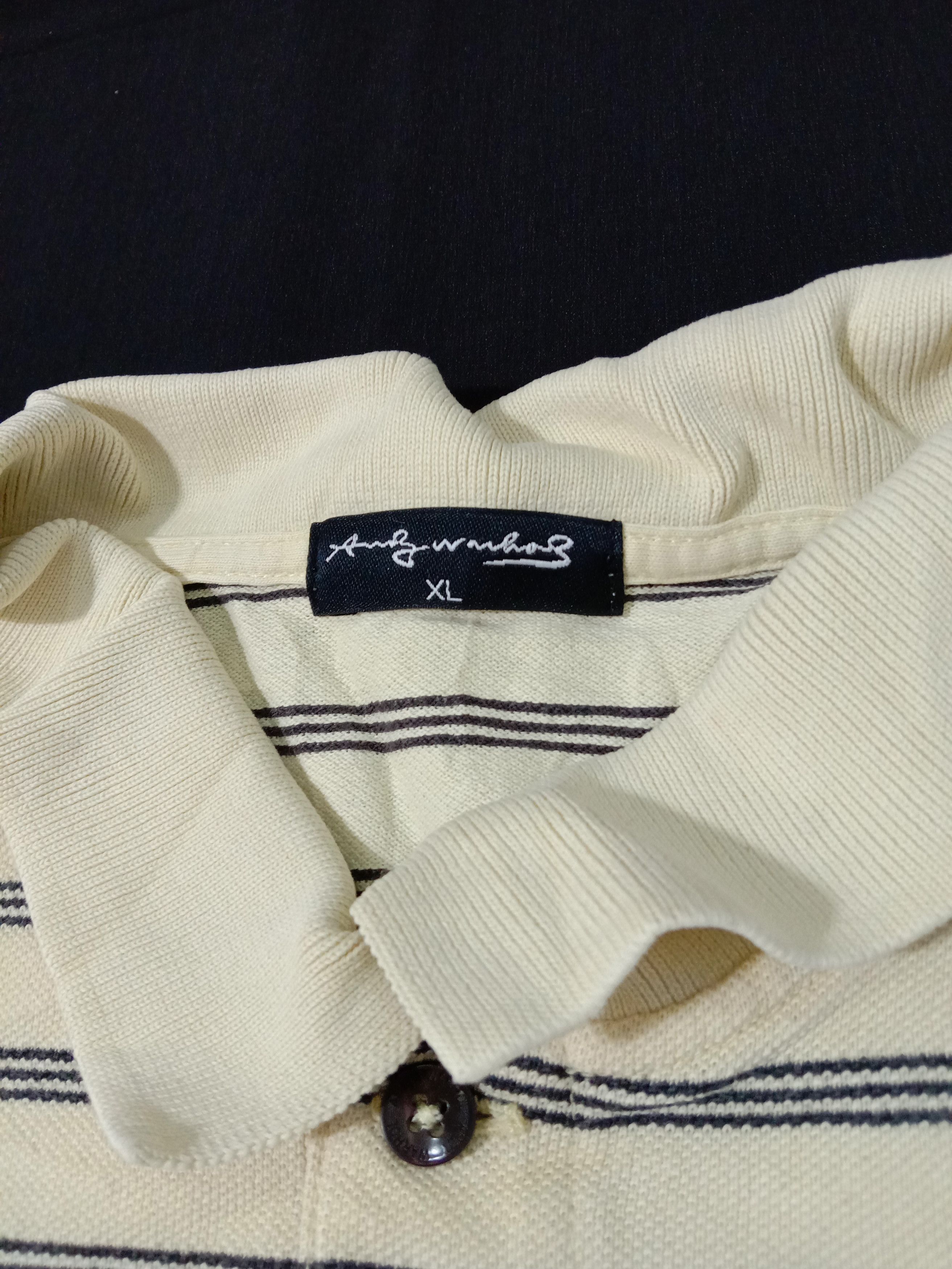 Andy Warhol Andy Warhol Polo Shirt Tee Striped Pop Art Classic Size XL / US 12-14 / IT 48-50 - 7 Thumbnail