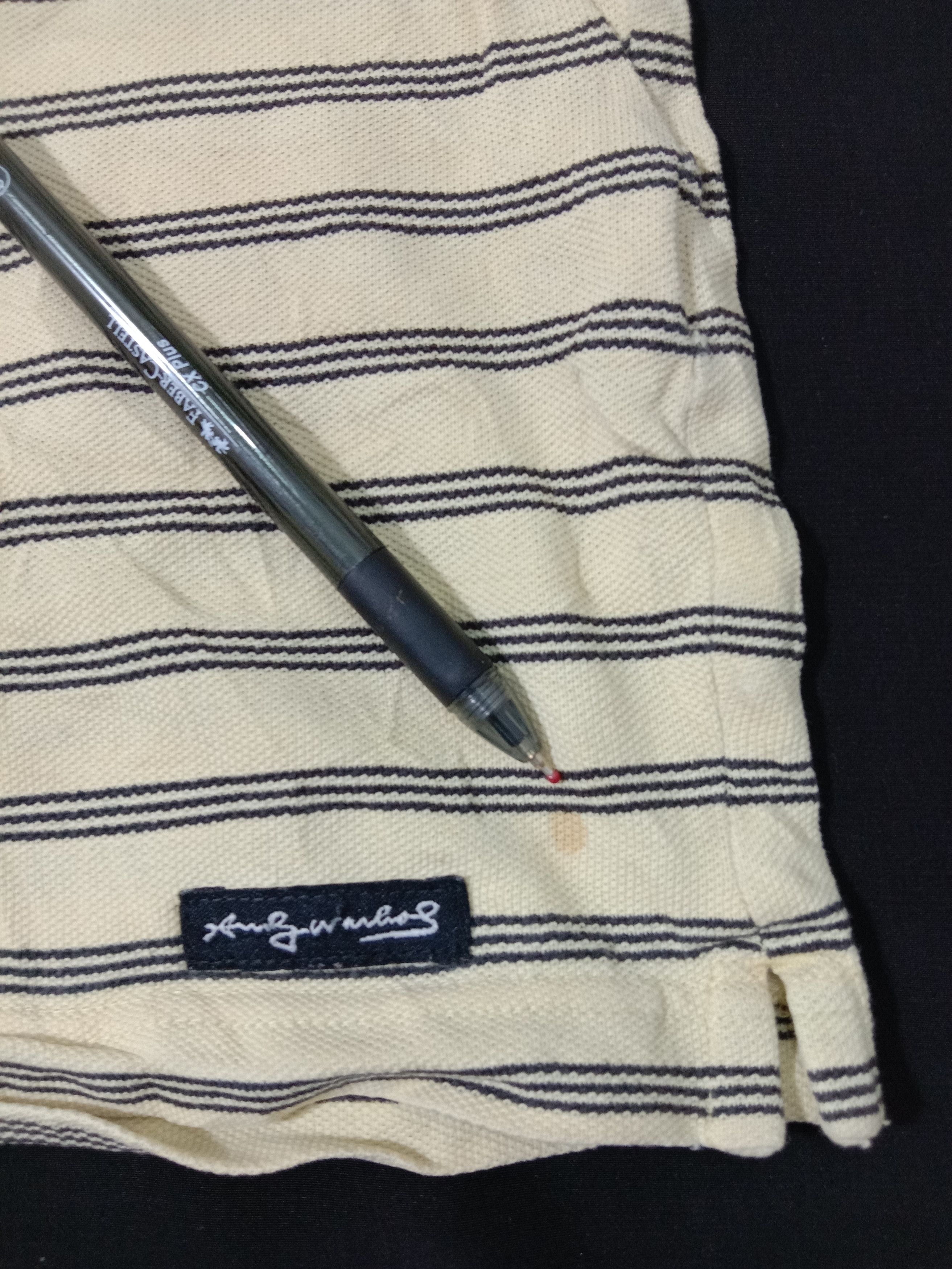 Andy Warhol Andy Warhol Polo Shirt Tee Striped Pop Art Classic Size XL / US 12-14 / IT 48-50 - 4 Thumbnail