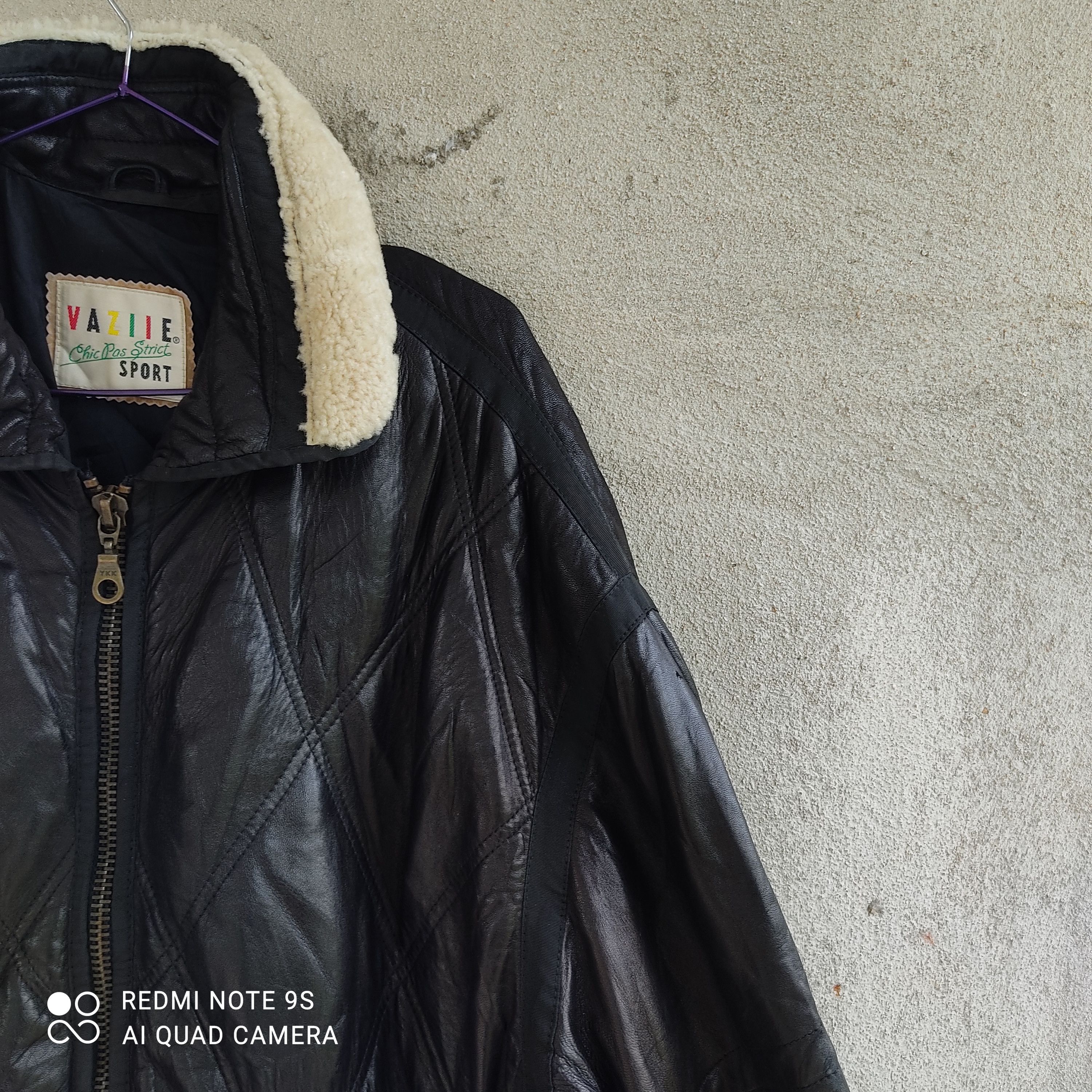 Vintage Vaziie Chic Pas Strict Hockey Sport Leather Jacket Size US XXL / EU 58 / 5 - 4 Thumbnail