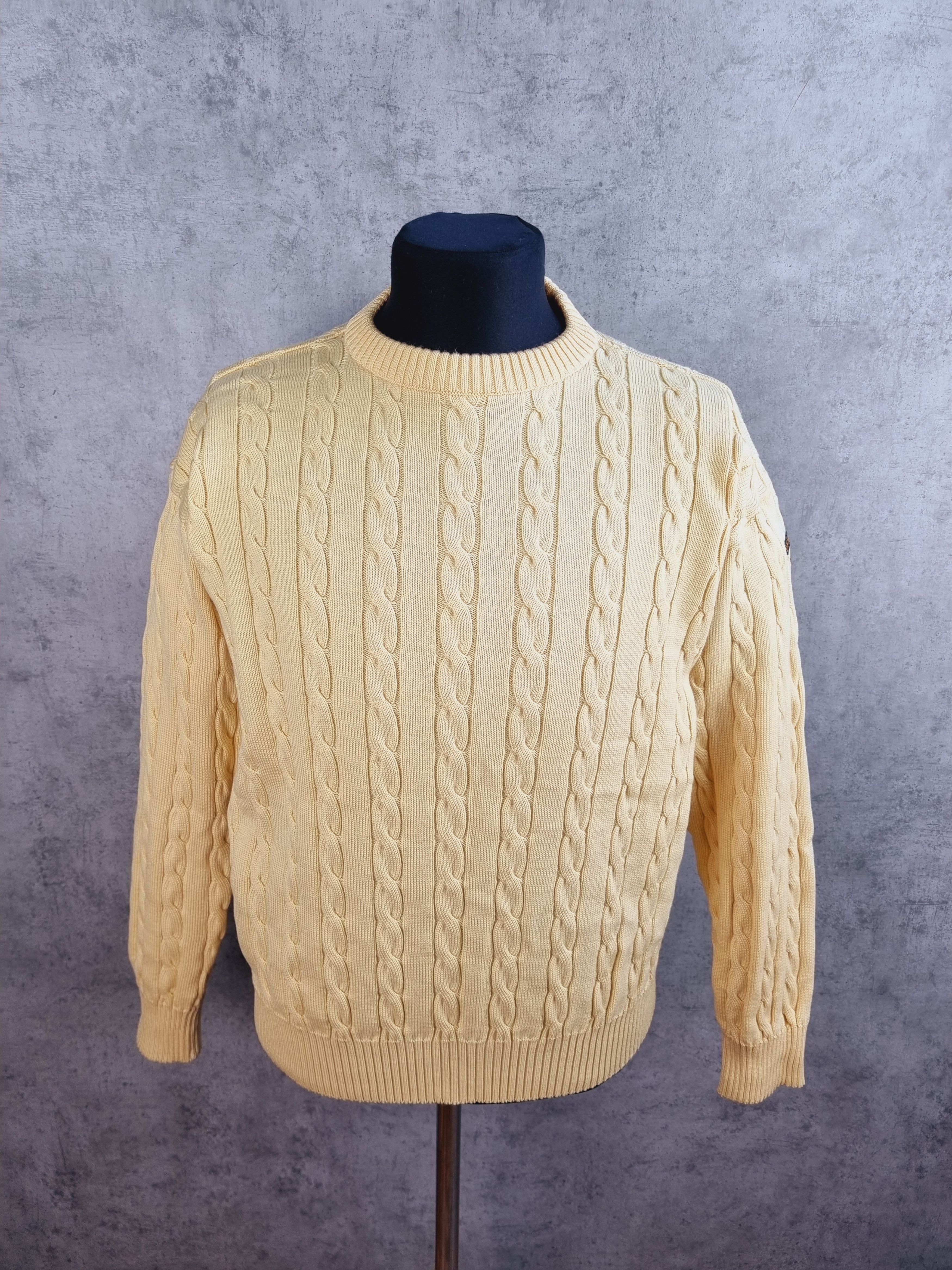 Paul & Shark × Vintage 90s Paul and Shark Knitted Yachting Wool Sweater Italian Size US L / EU 52-54 / 3 - 1 Thumbnail