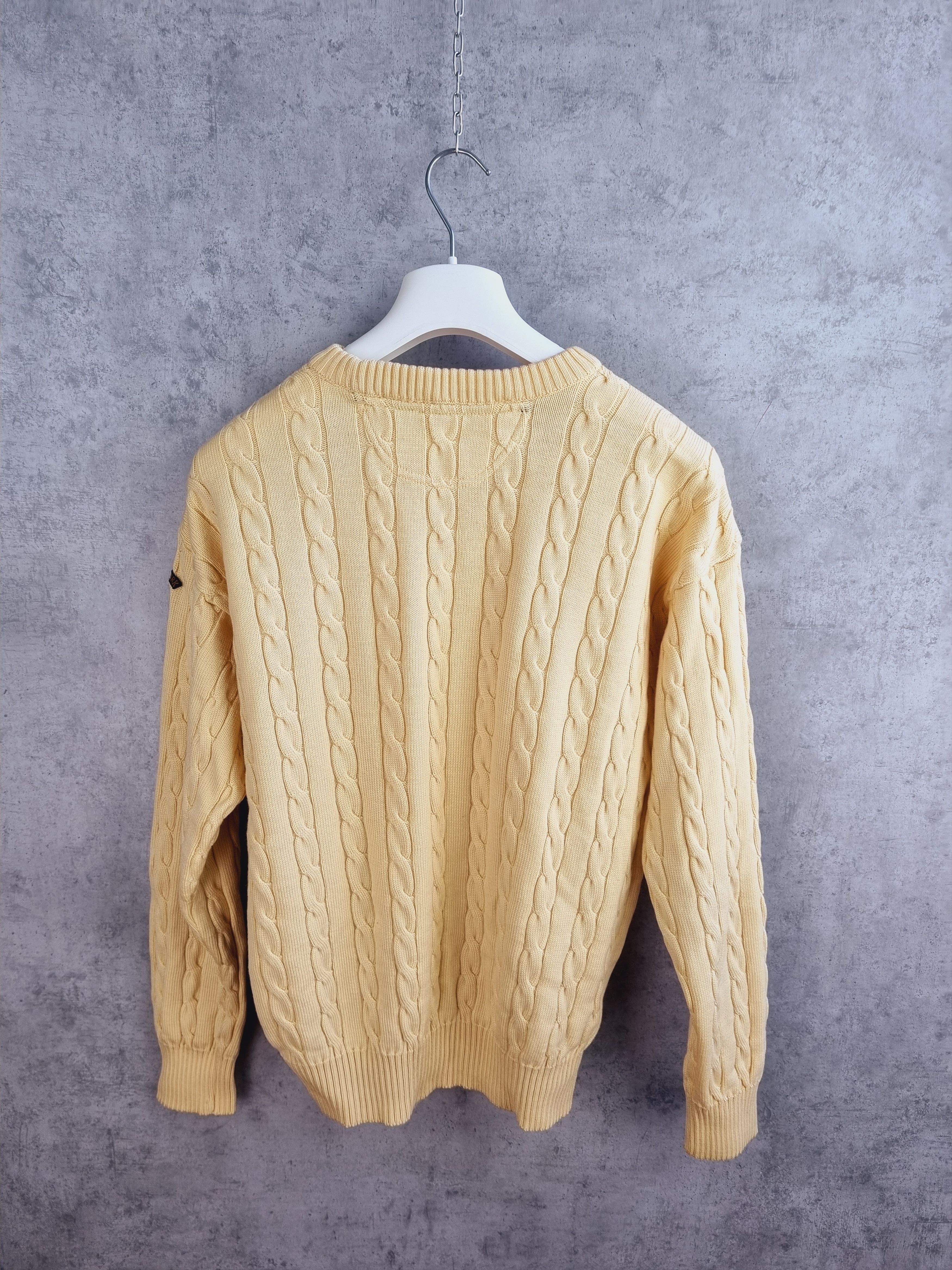 Paul & Shark × Vintage 90s Paul and Shark Knitted Yachting Wool Sweater Italian Size US L / EU 52-54 / 3 - 12 Thumbnail