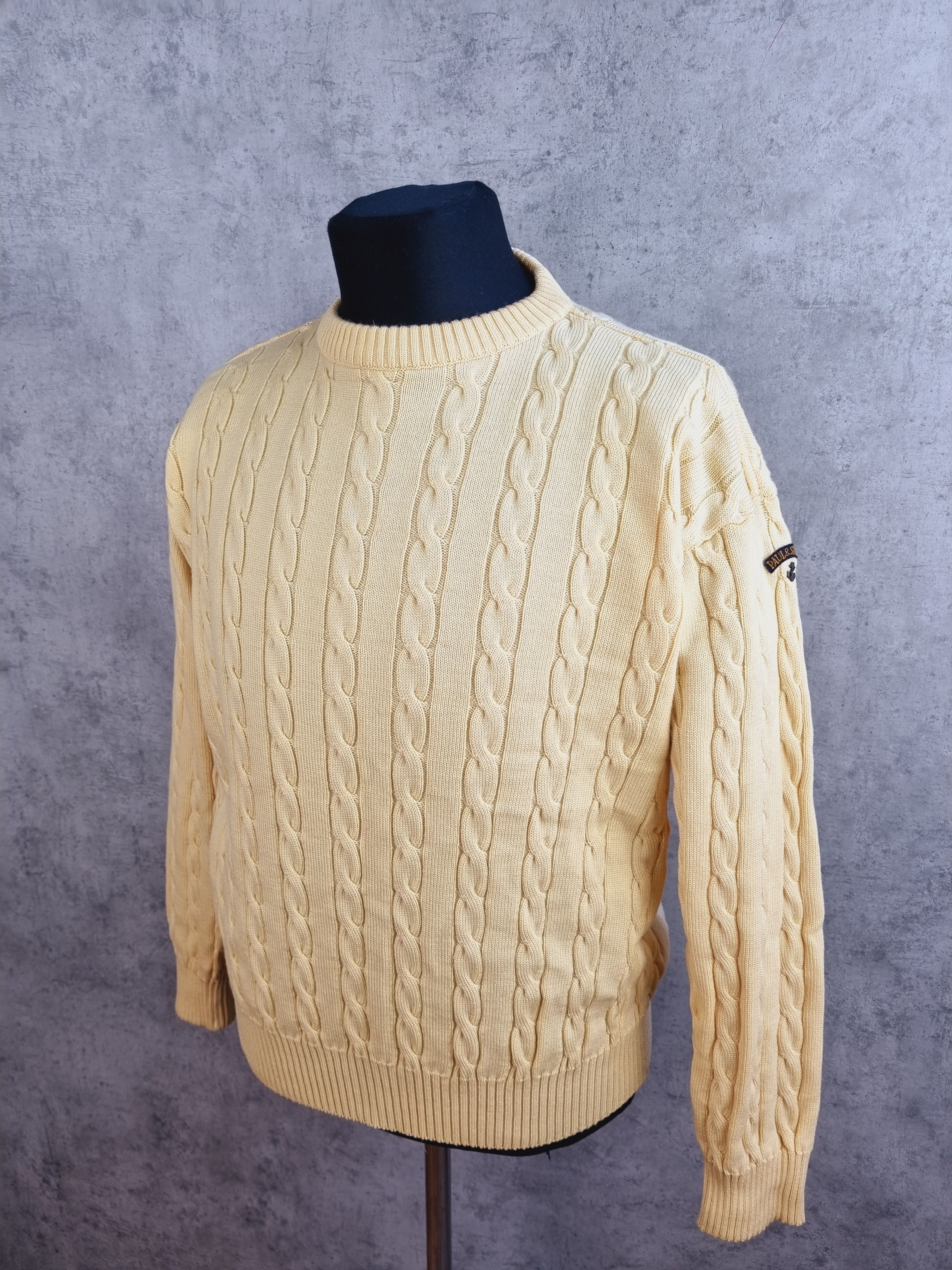 Paul & Shark × Vintage 90s Paul and Shark Knitted Yachting Wool Sweater Italian Size US L / EU 52-54 / 3 - 11 Thumbnail