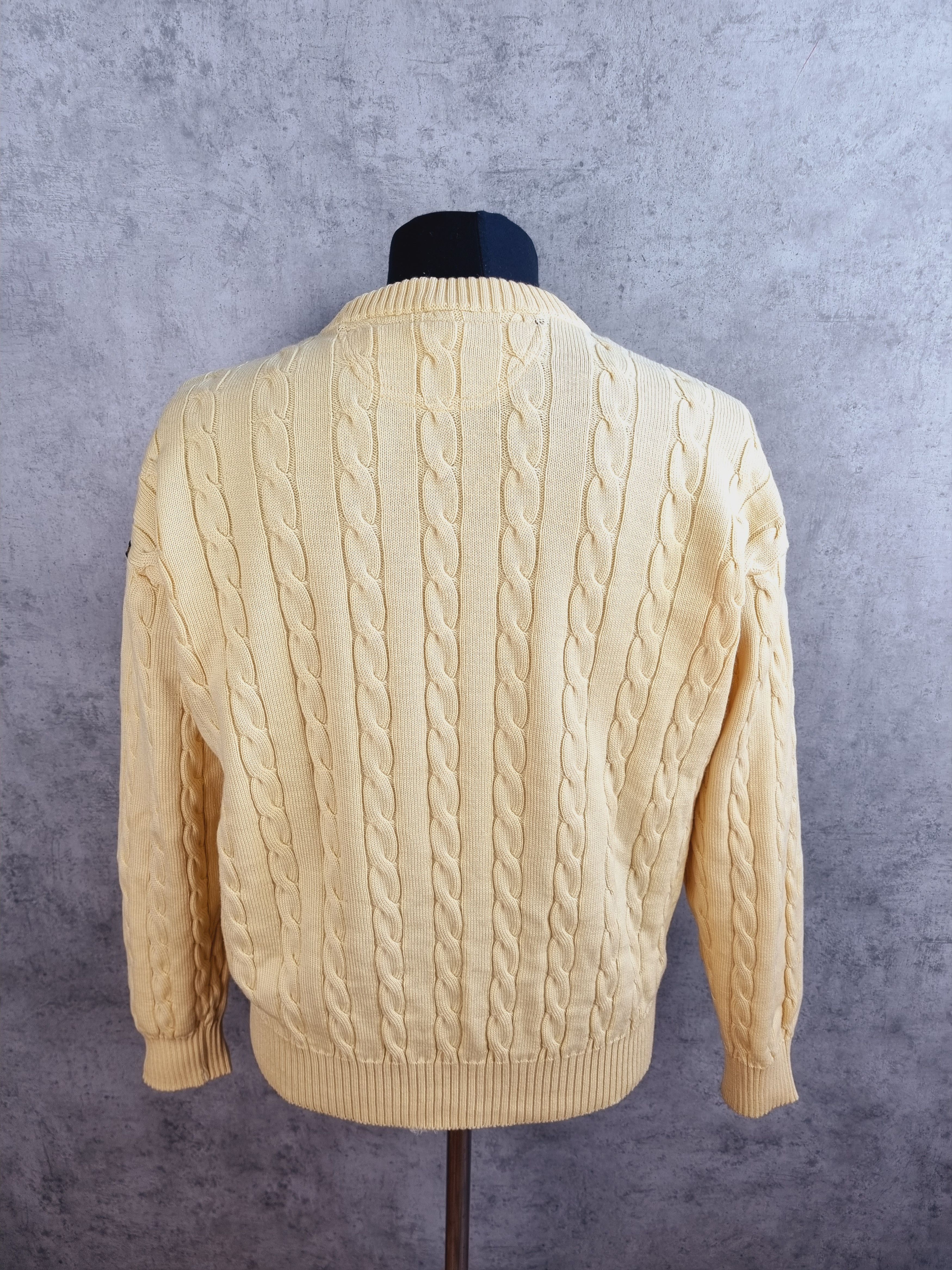 Paul & Shark × Vintage 90s Paul and Shark Knitted Yachting Wool Sweater Italian Size US L / EU 52-54 / 3 - 9 Thumbnail