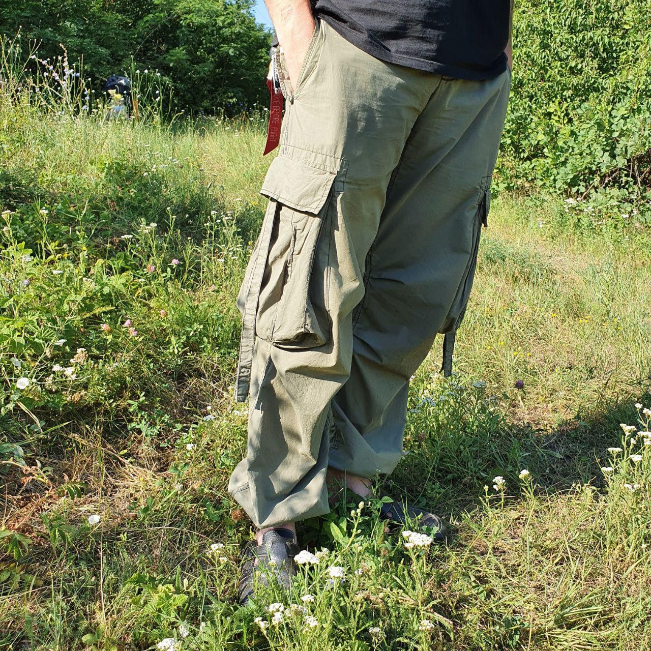 Japanese Brand × Vintage Rare buggy Military Cargo Adventure light fabrics Pants Size US 32 / EU 48 - 1 Thumbnail