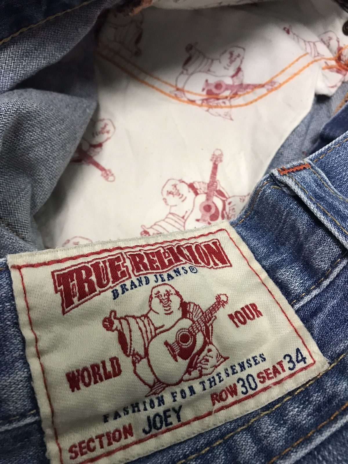 True Religion Vintage True Religion Joey Distressed Denim Flared Jeans Size US 32 / EU 48 - 9 Thumbnail