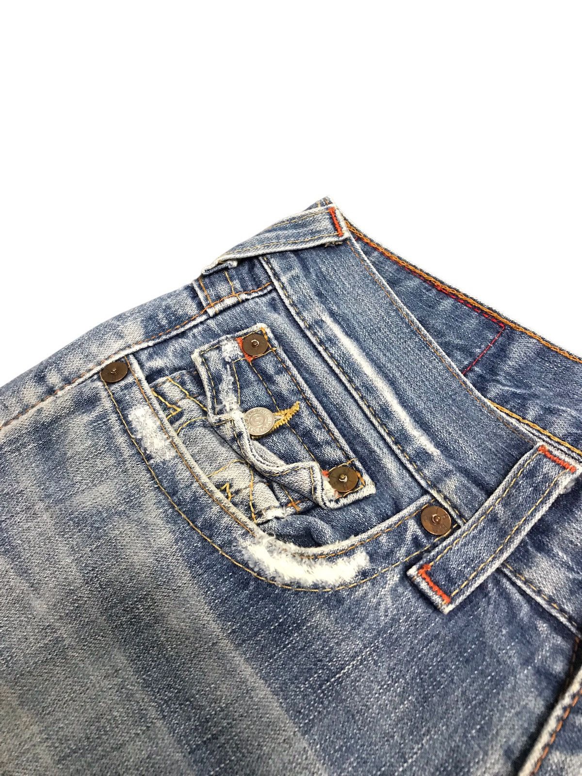 True Religion Vintage True Religion Joey Distressed Denim Flared Jeans Size US 32 / EU 48 - 4 Thumbnail
